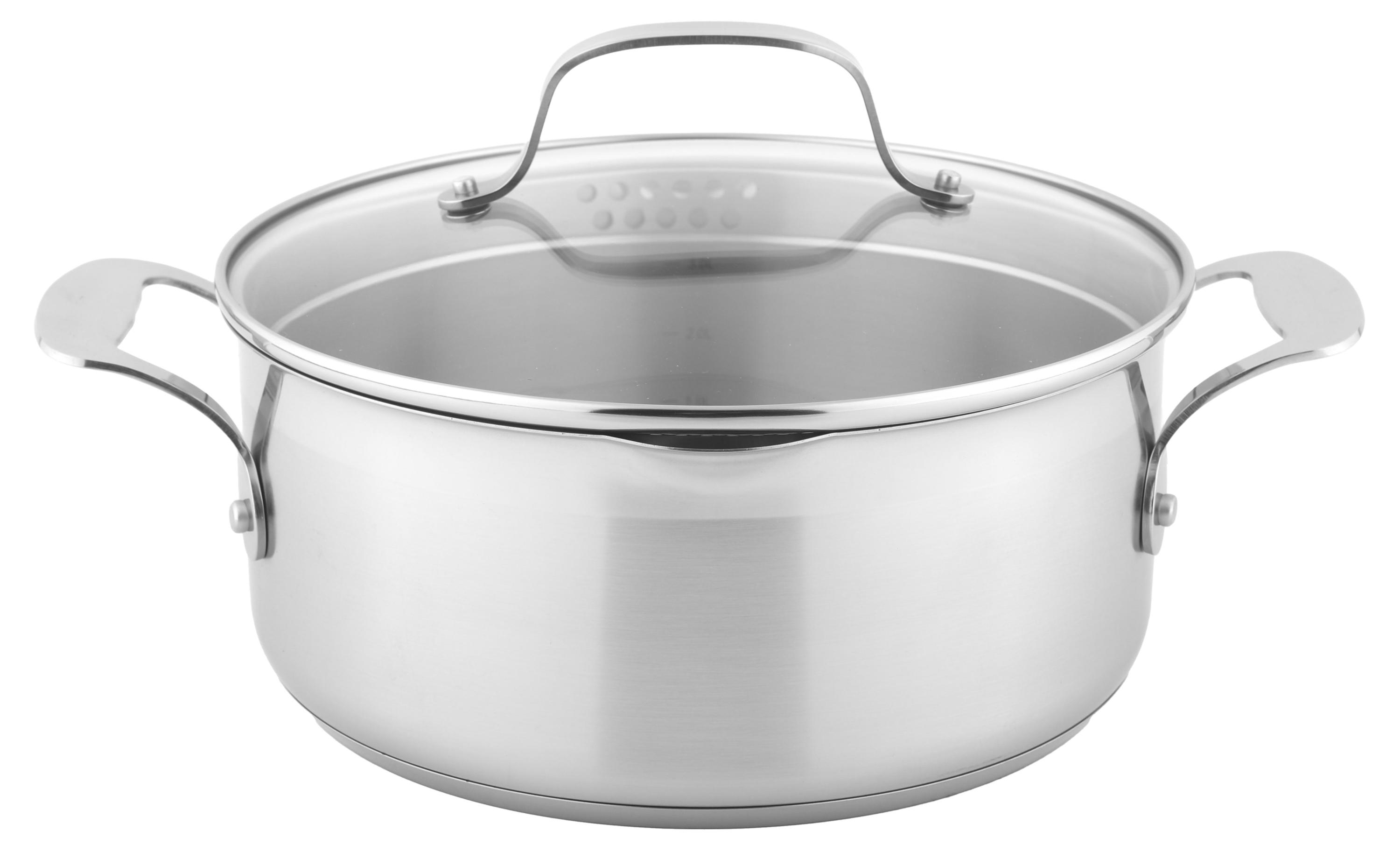 Изображение товара Кастрюля Actuel Inox Pro 18/8 с крышкой 4,5 л, 24 см