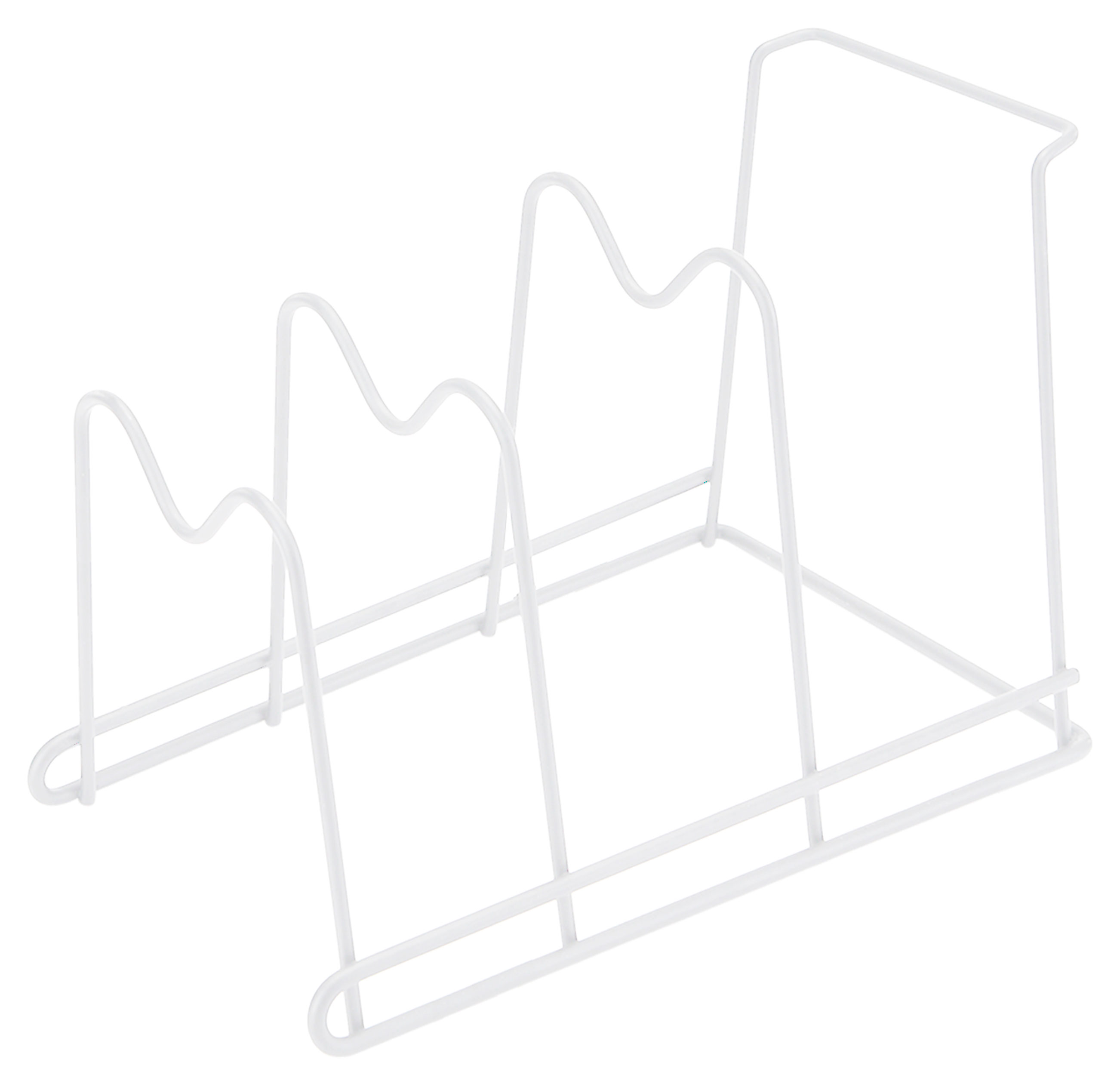 Изображение товара Подставка для посуды Actuel с тремя отсеками белая, 30х19,7х21 см