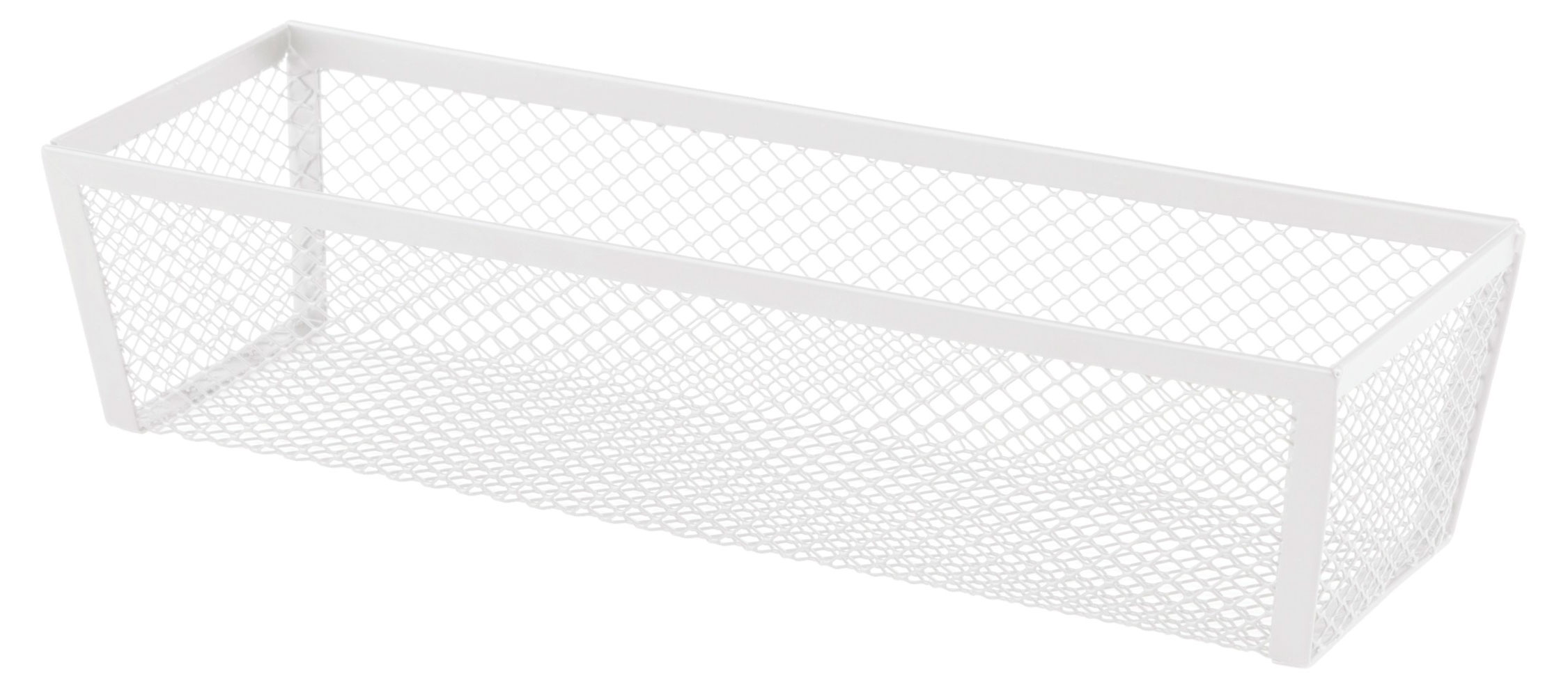 Изображение товара Корзина для хранения Actuel металлическая белая, 23x8x5 см