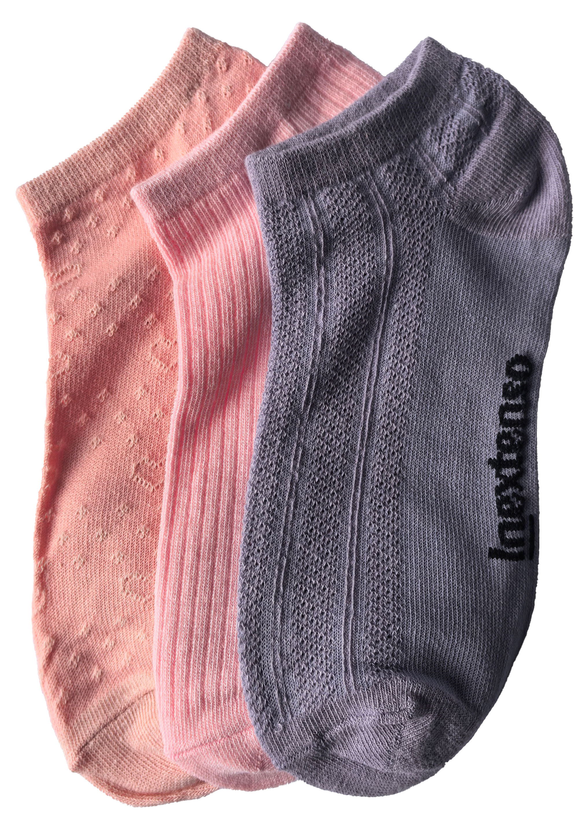 Изображение товара Носки женские InExtenso Ассорти укороченные 3 пары, р. 35/38 - 39/42