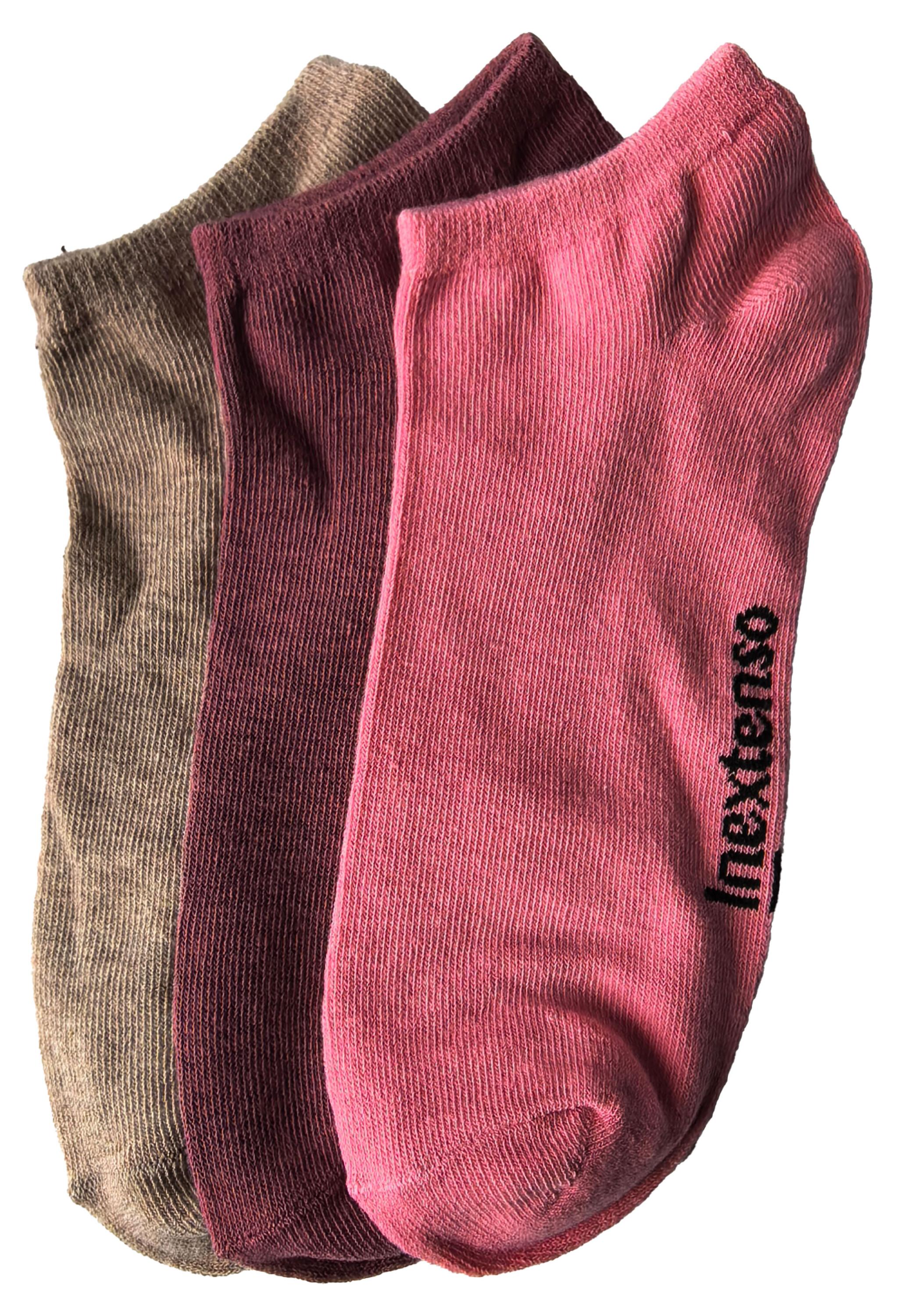 Изображение товара Носки женские InExtenso Ассорти укороченные 3 пары, р. 35/38 - 39/42