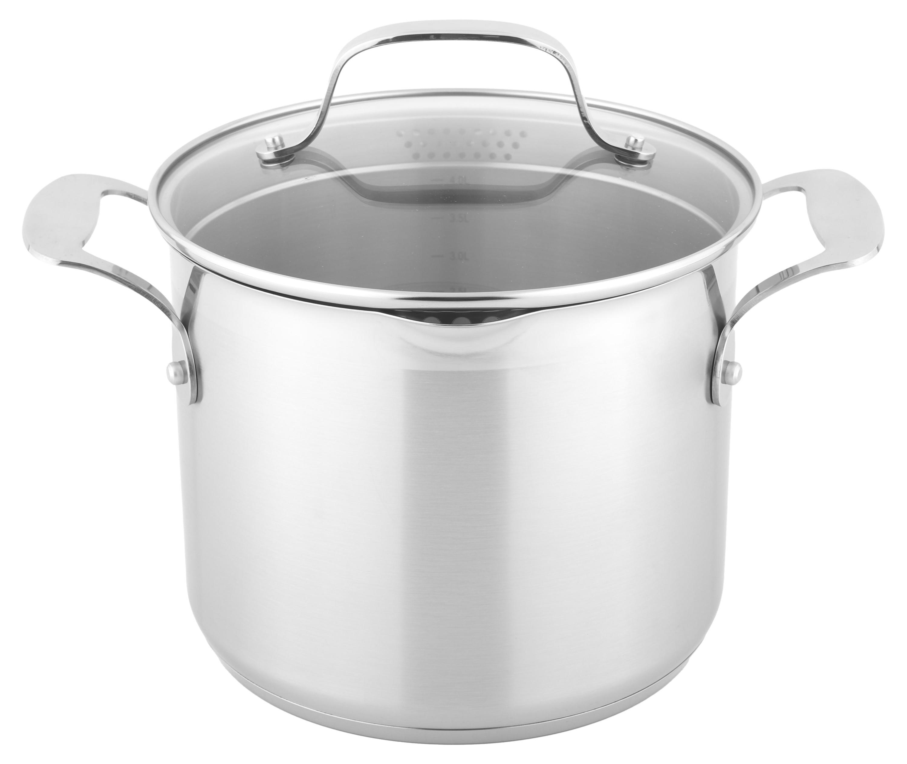 

Кастрюля Actuel Inox Pro 18/8 с крышкой 13 л, 28 см