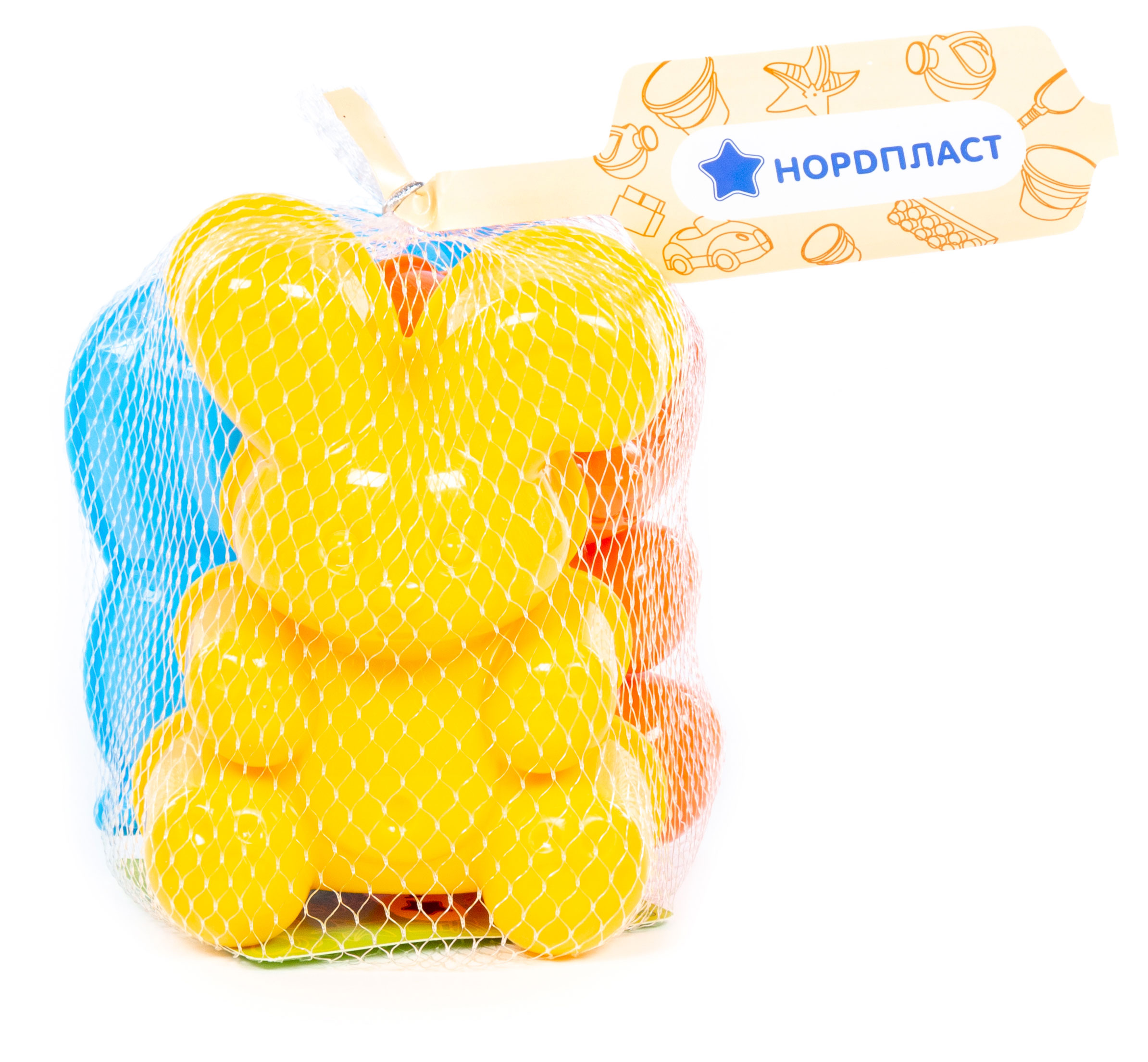 

Формочки для игры в песочнице НОРДПЛАСТ зайка + медведь + слоник