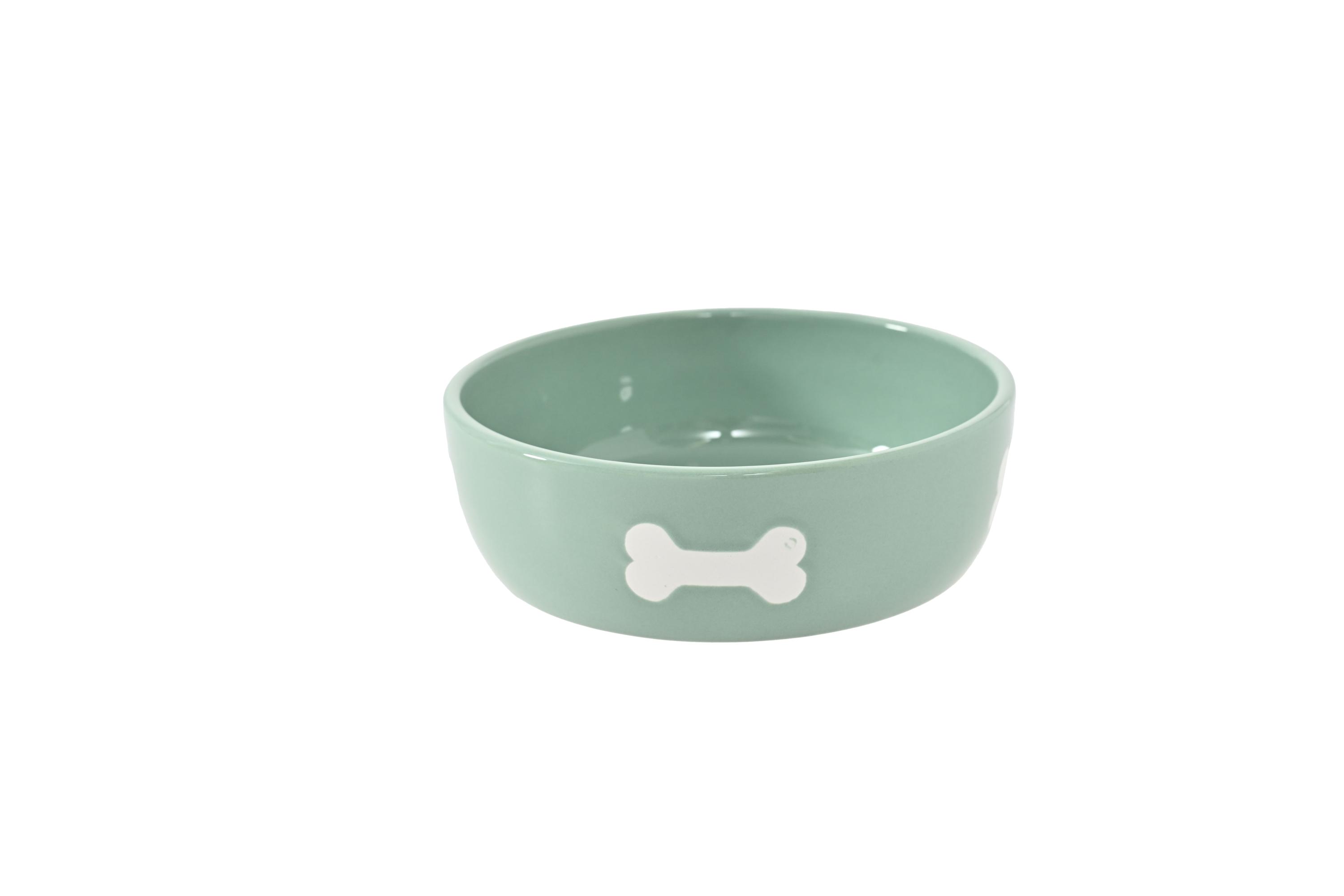 Изображение товара Миска для животных HANGZHOU TIANYUAN PET PRODUCTS Керамическая голубая 17,5×17,5×5,5 см