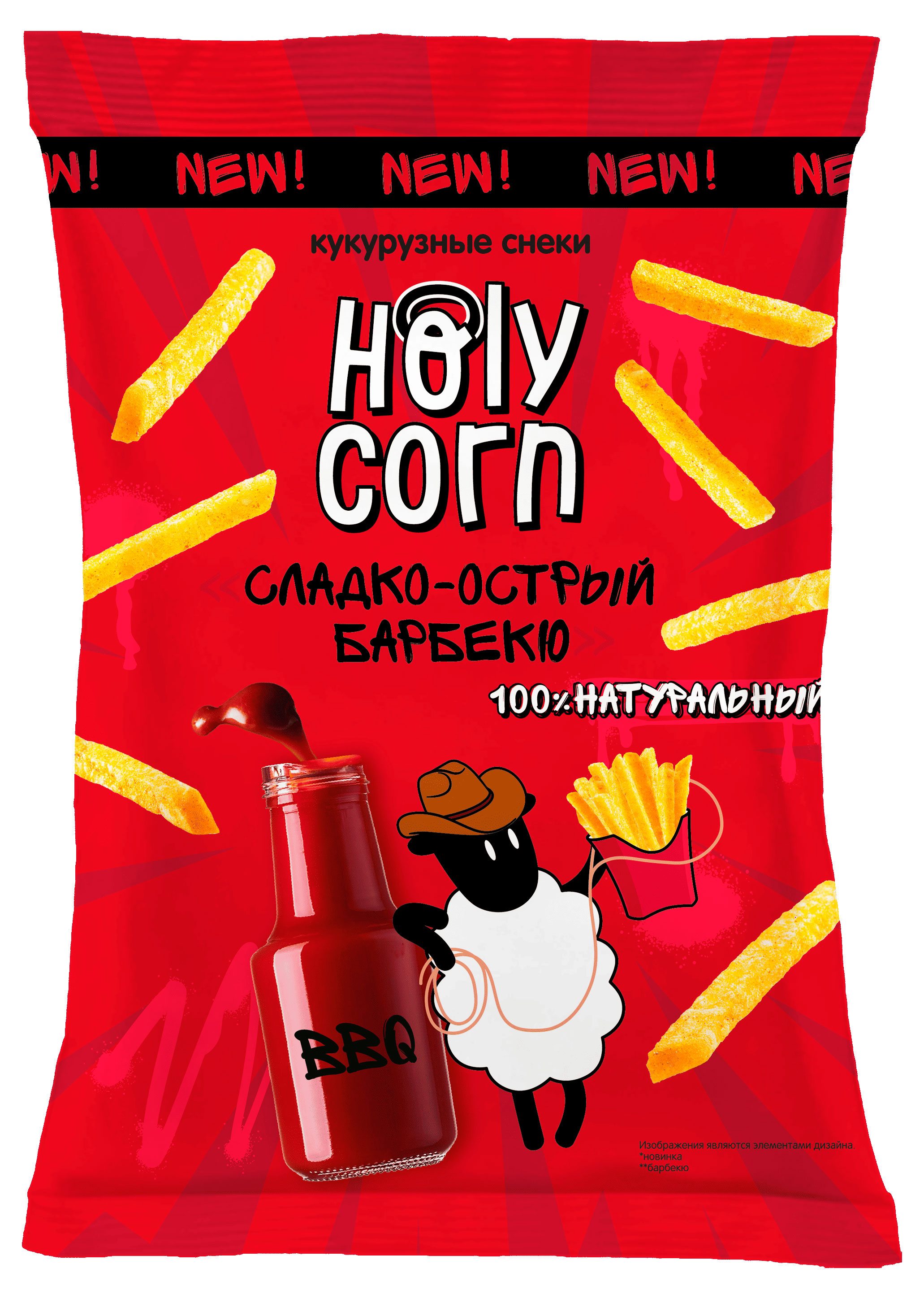 Изображение товара Снеки кукурузные Holy Corn со вкусом барбекю, 30 г
