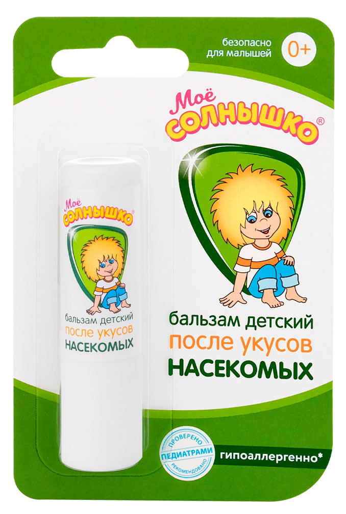 

Бальзам детский после укусов Мое Солнышко с 0 мес., 2,8 г