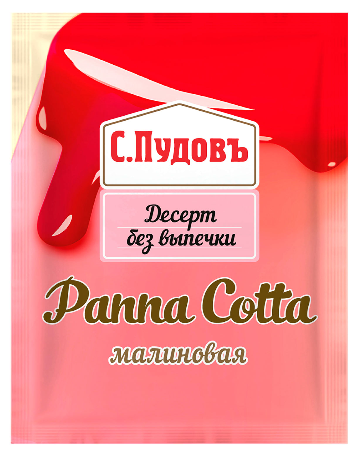 Изображение товара Смесь для приготовления «С.Пудовъ» Десерт без выпечки Панна Котта Малиновая, 70 г