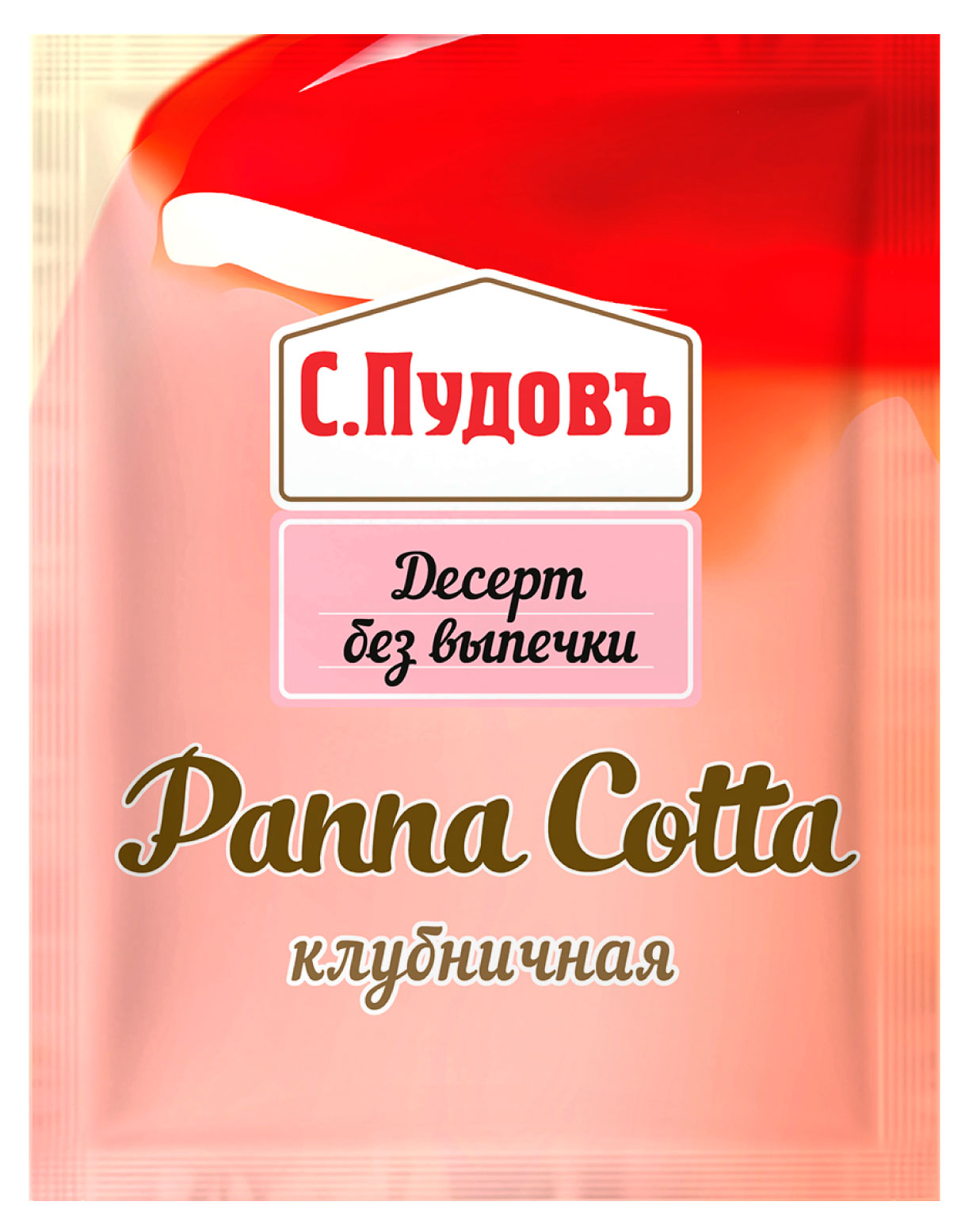 Изображение товара Смесь для приготовления «С.Пудовъ» Десерт без выпечки Панна Котта Клубничная, 70 г