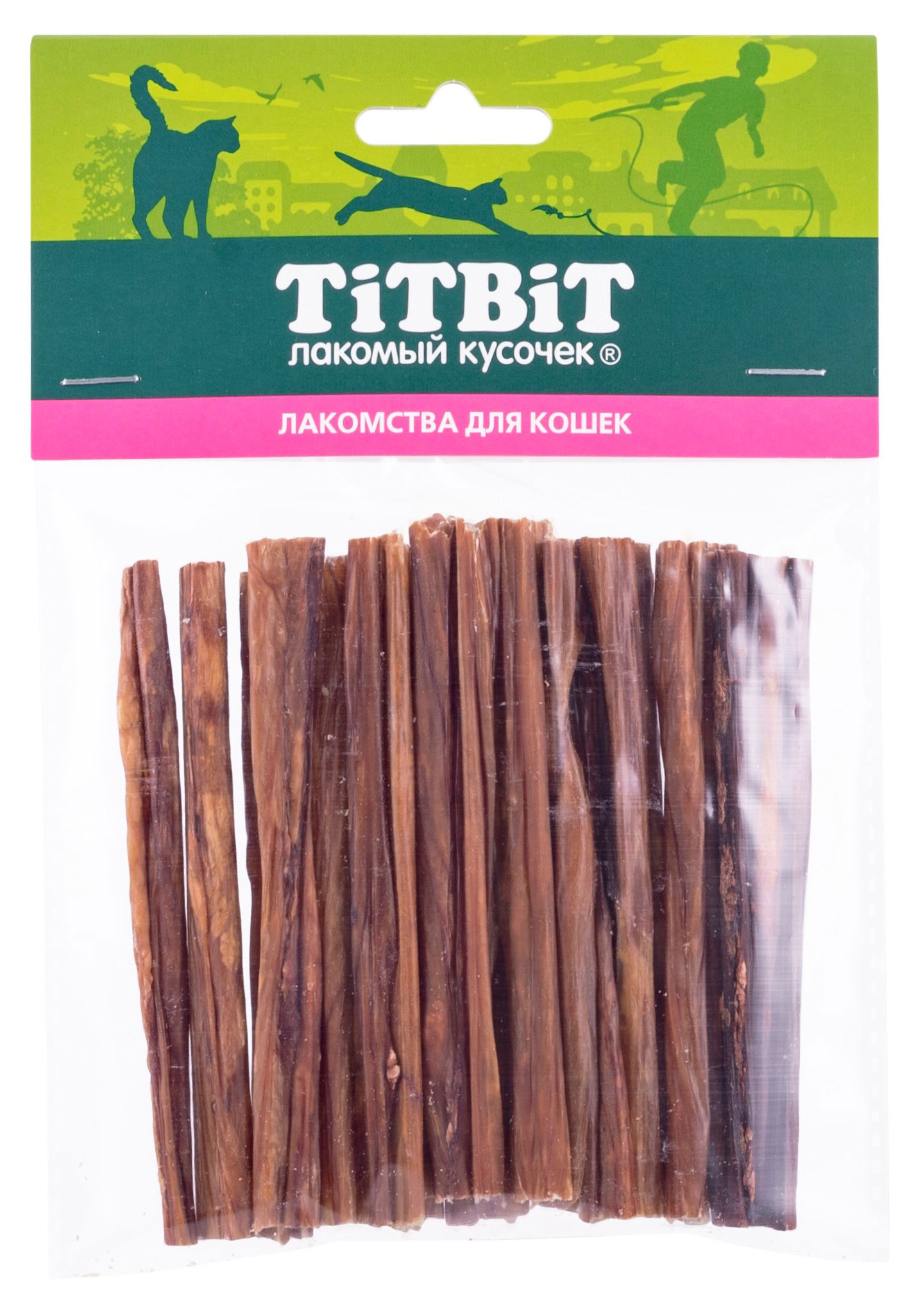 Изображение товара Лакомство для кошек TITBIT Кишки бараньи сушеные, 34 г