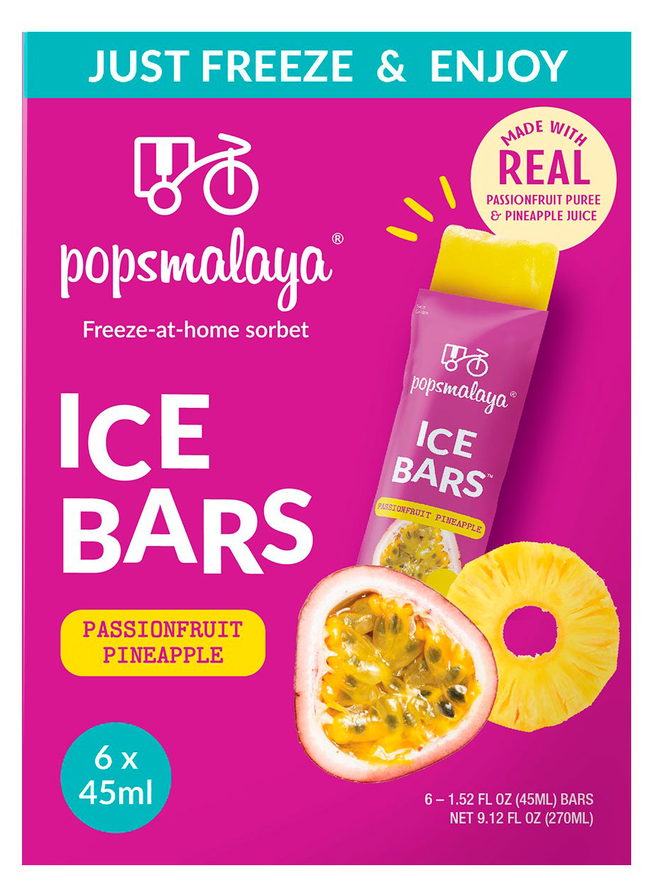 Изображение товара Фруктовый сорбет для заморозки Popsmalaya маракуйя ананас, 6х45 мл