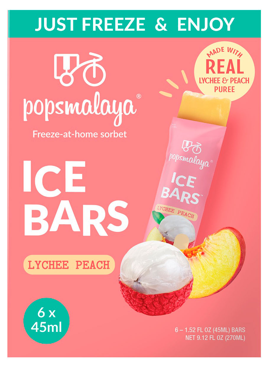 Изображение товара Фруктовый сорбет Popsmalaya Личи-Персик для освежающих десертов