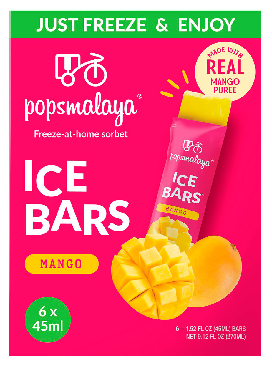 Изображение товара Фруктовый сорбет для заморозки Popsmalaya манго, 6х45 мл