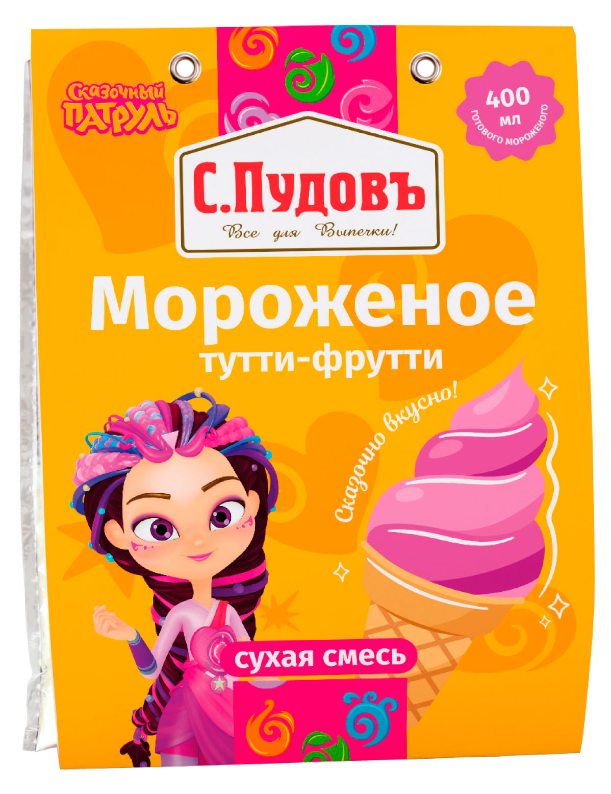 Изображение товара Смесь для приготовления «С.Пудовъ» Мороженое тутти-фрутти, 70 г