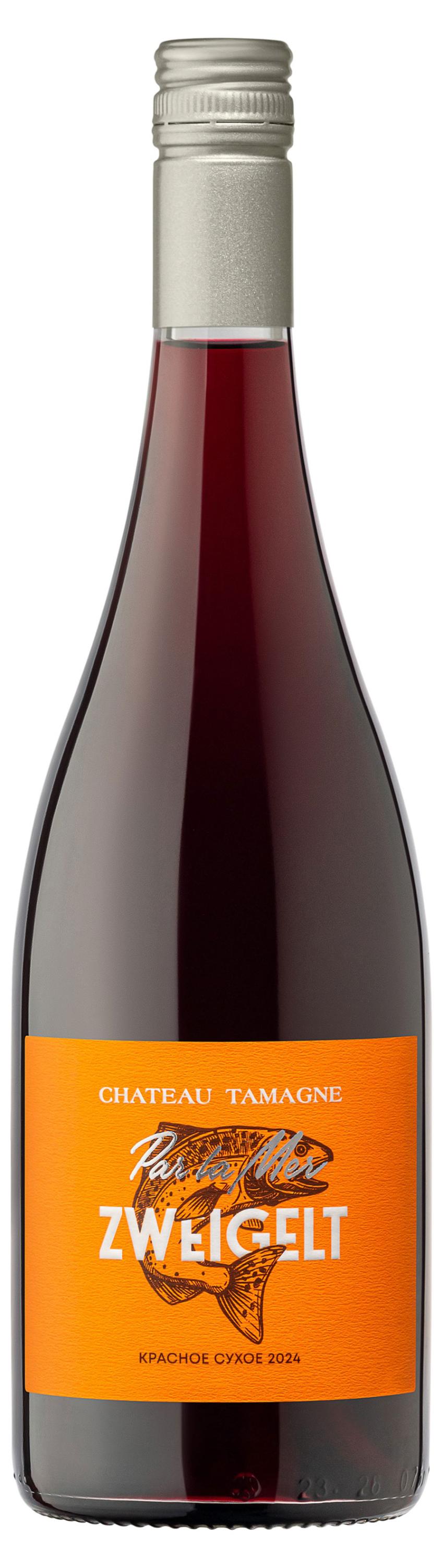 Изображение товара Вино Chateau TAMAGNE Par la Mer Zweigelt красное сухое Россия, 0,75 л