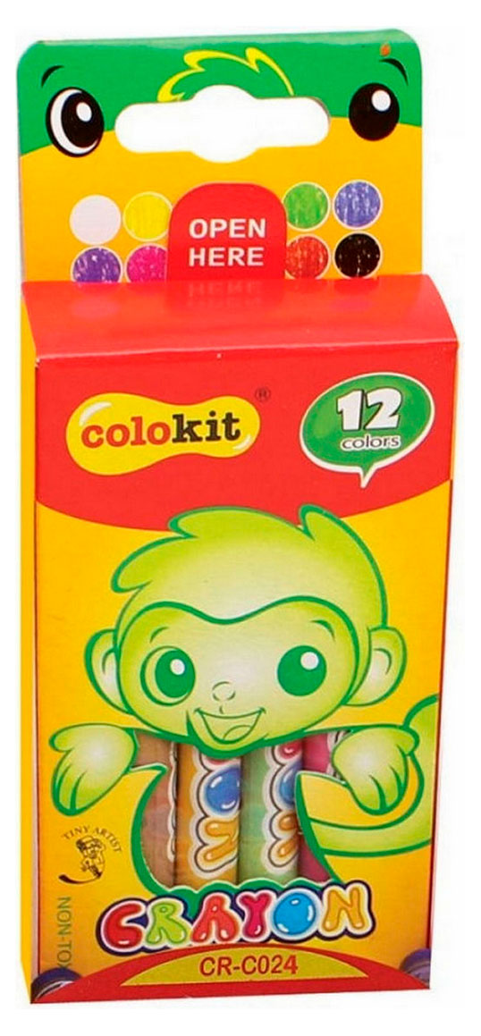 Изображение товара Мелки восковые Flexoffice Colokit, 12 цветов