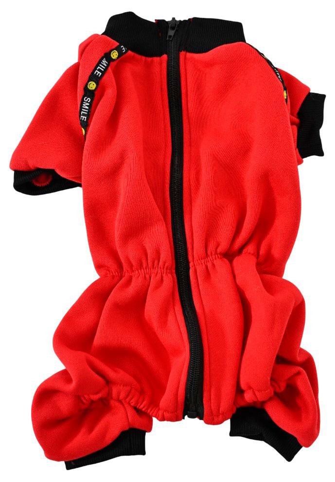 Изображение товара Комбинезон для собак флистовый красный