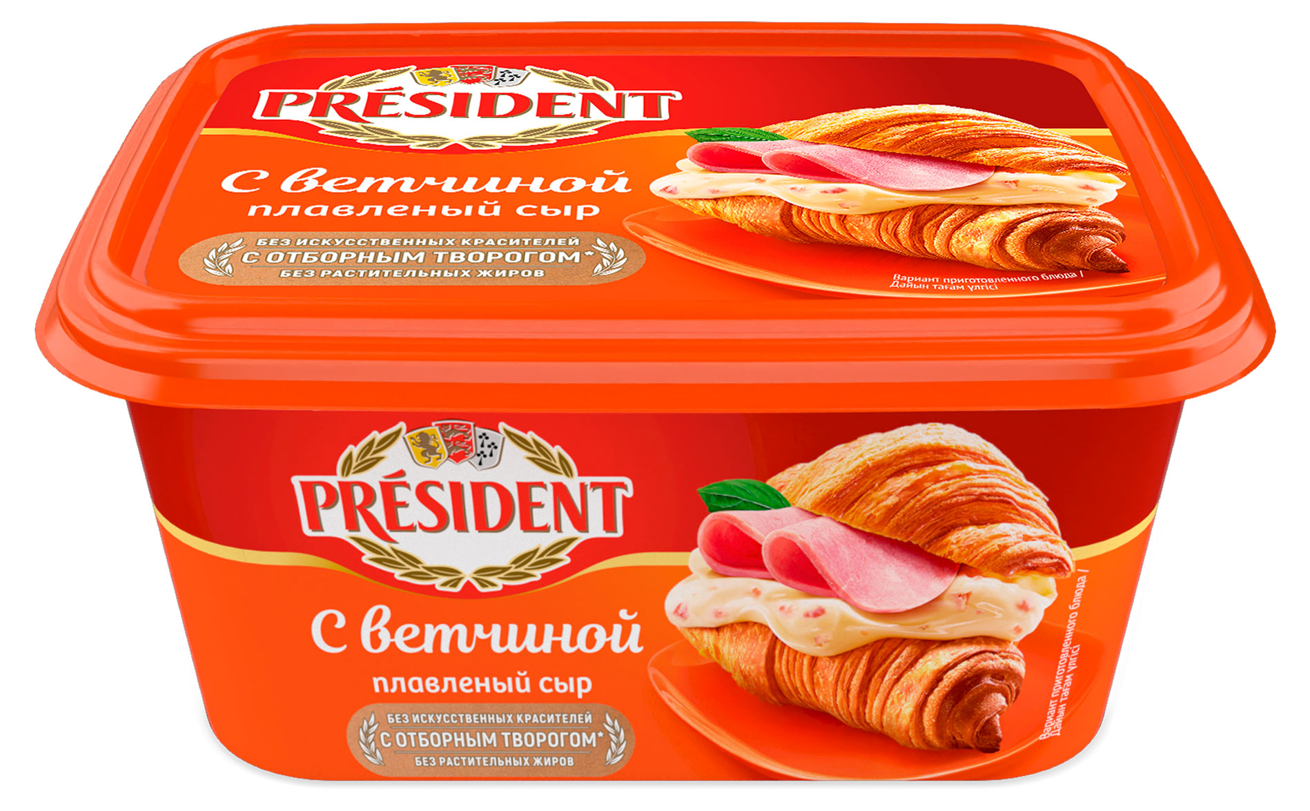 

Сыр плавленый President с ветчиной 45% БЗМЖ, 400 г