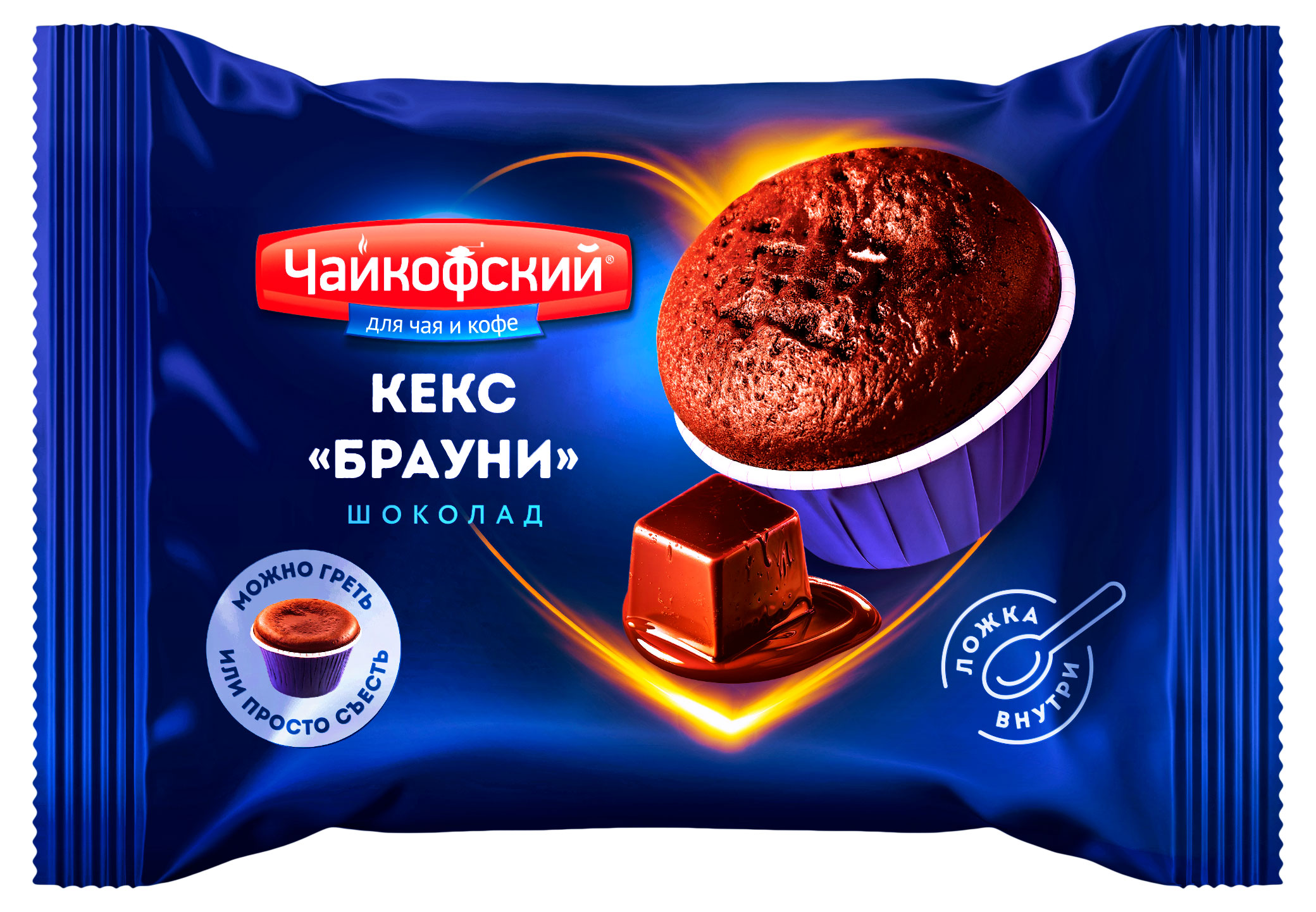 Изображение товара Кекс BISCOLARGE CO Шоколадный брауни с начинкой 70 г