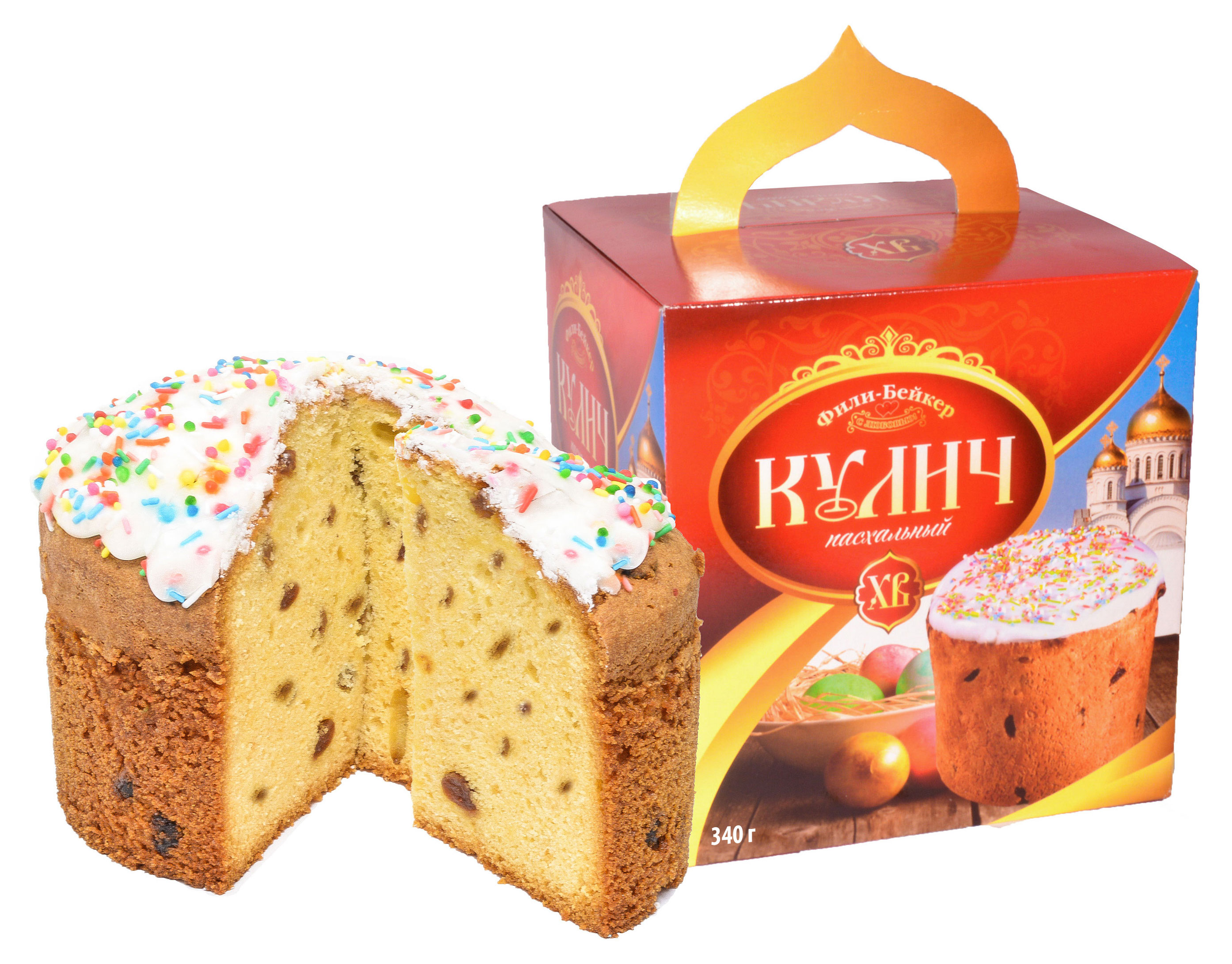 

Кулич пасхальный Фили-Бейкер, 340 г