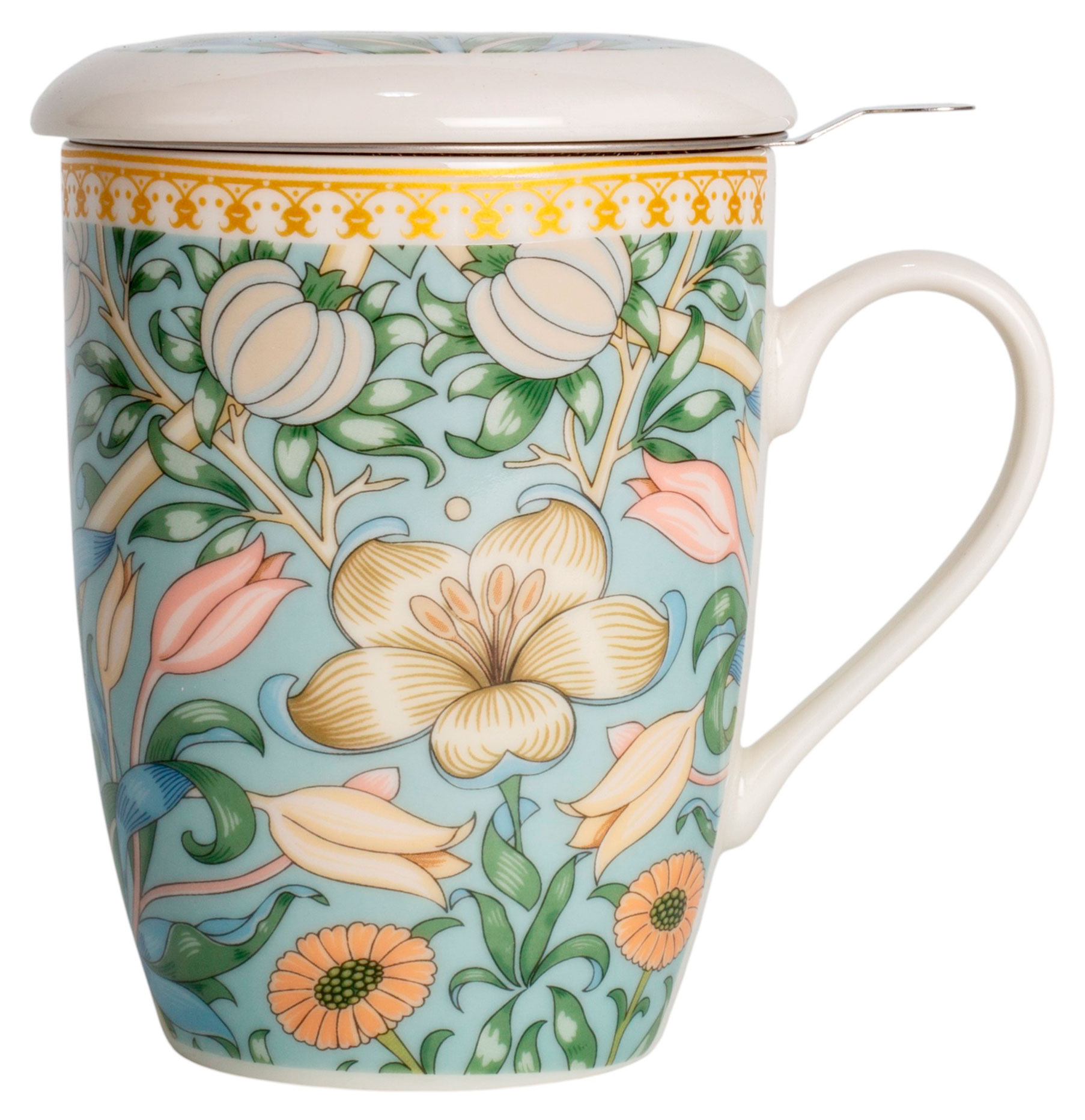 

Кружка Fioretta Flowers с крышкой, 360 мл