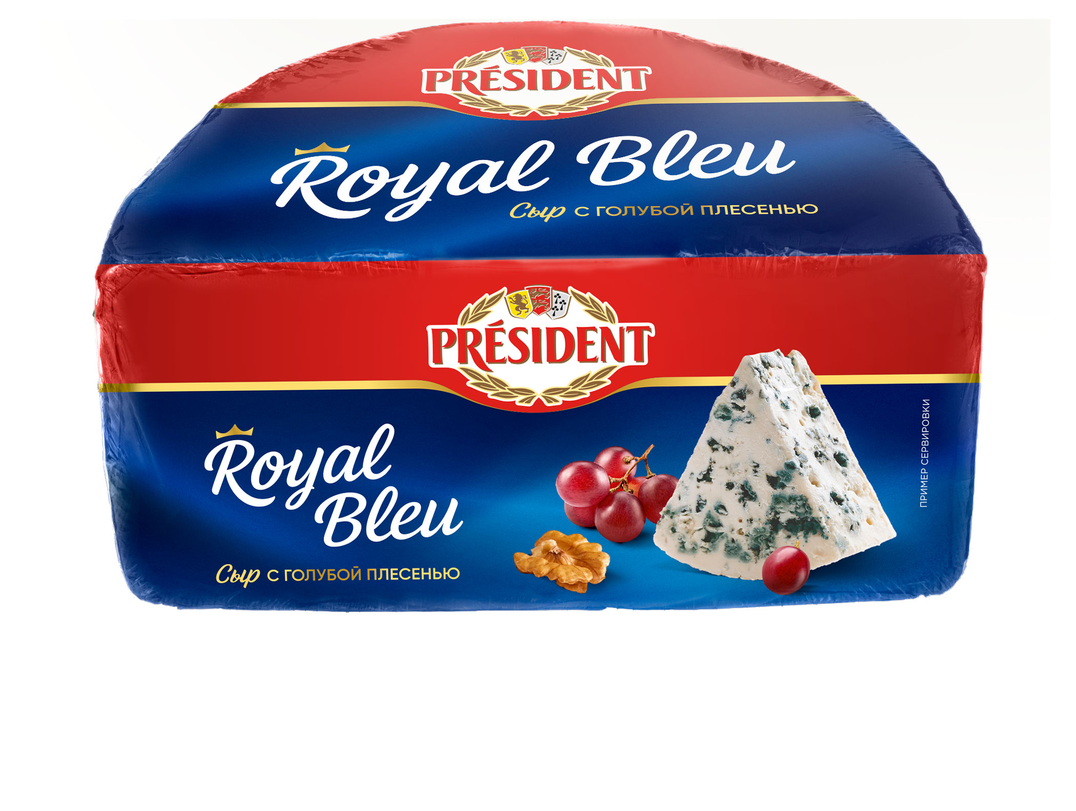 Изображение товара Сыр с голубой плесенью Royal Bleu President БЗМЖ, вес