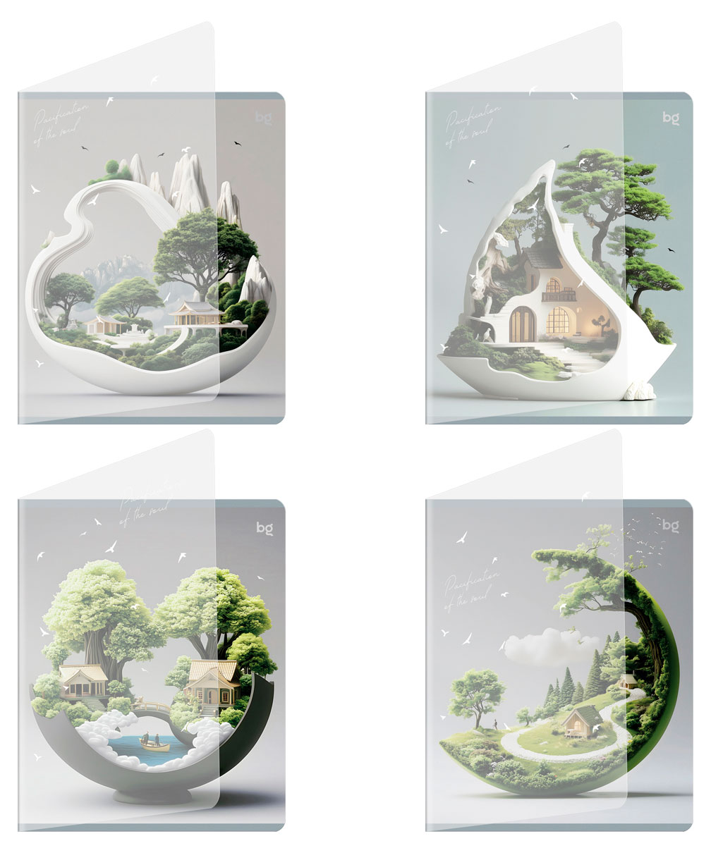 Изображение товара Тетрадь BG Зеленый мир А5 в клетку 48 л, 1 шт в ассортименте