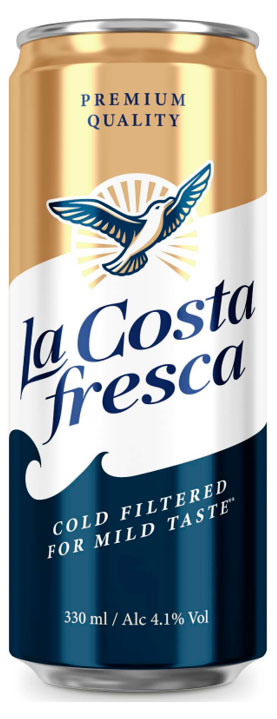 Изображение товара Пиво светлое La Costa Fresca 4,1%, 0,33 л