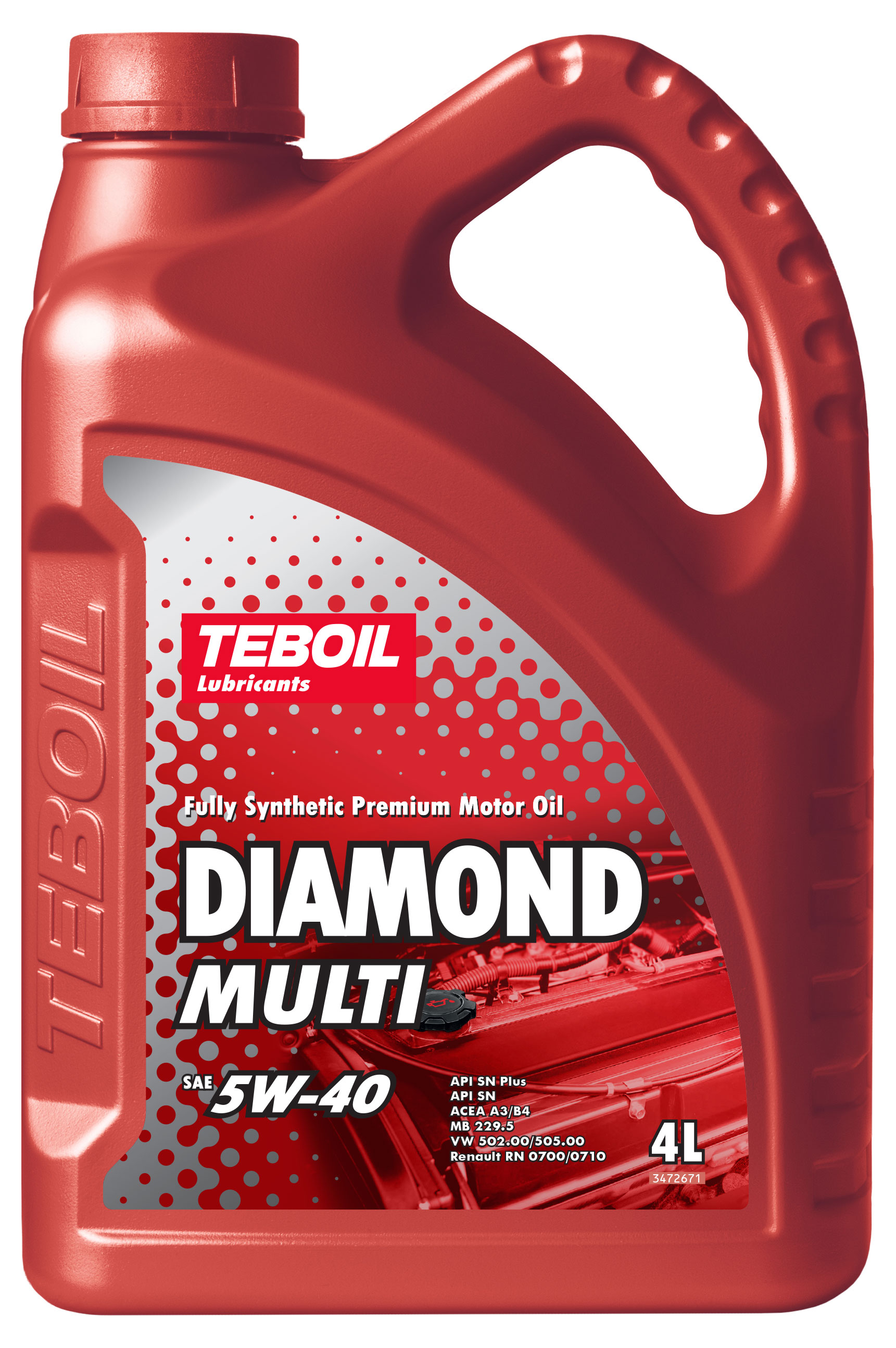 Изображение товара Моторное масло Teboil Diamond Multi 5W-40 синтетическое 4л