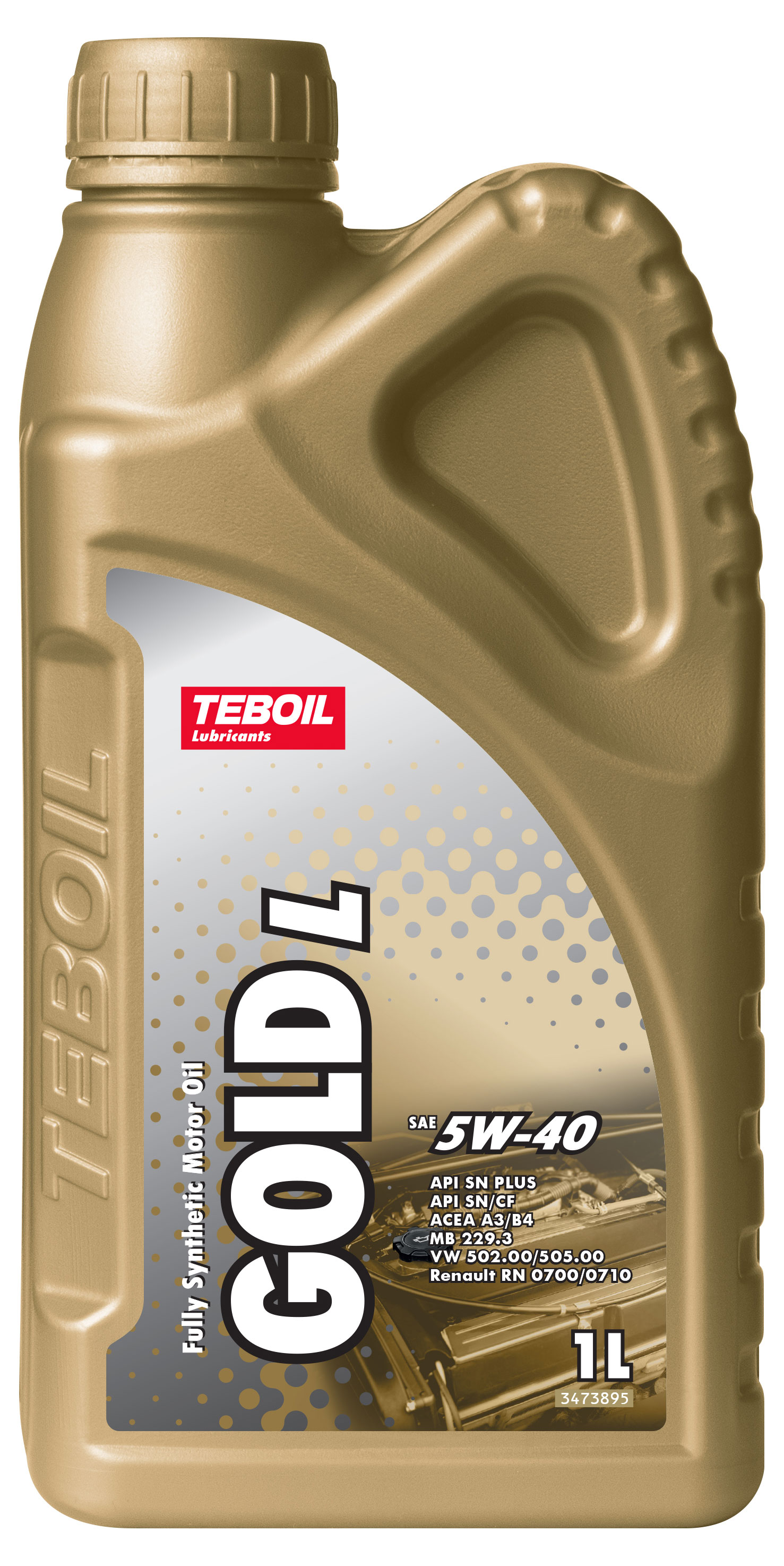 Изображение товара Масло моторное Teboil Gold L 5W-40 синтетическое, 1 л