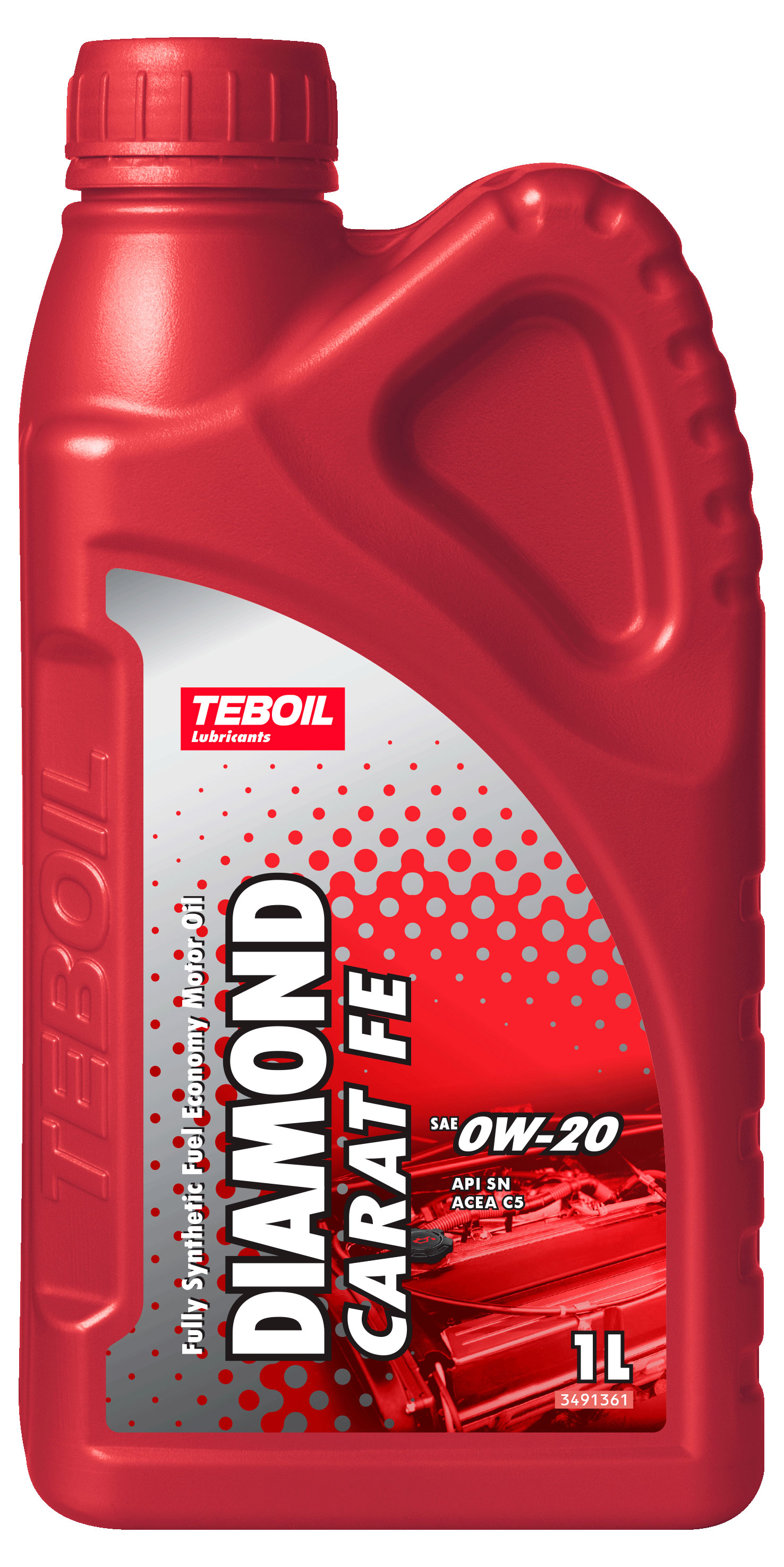 Изображение товара Масло моторное Teboil Diamond Carat FE 0W-20 синтетическое, 1 л