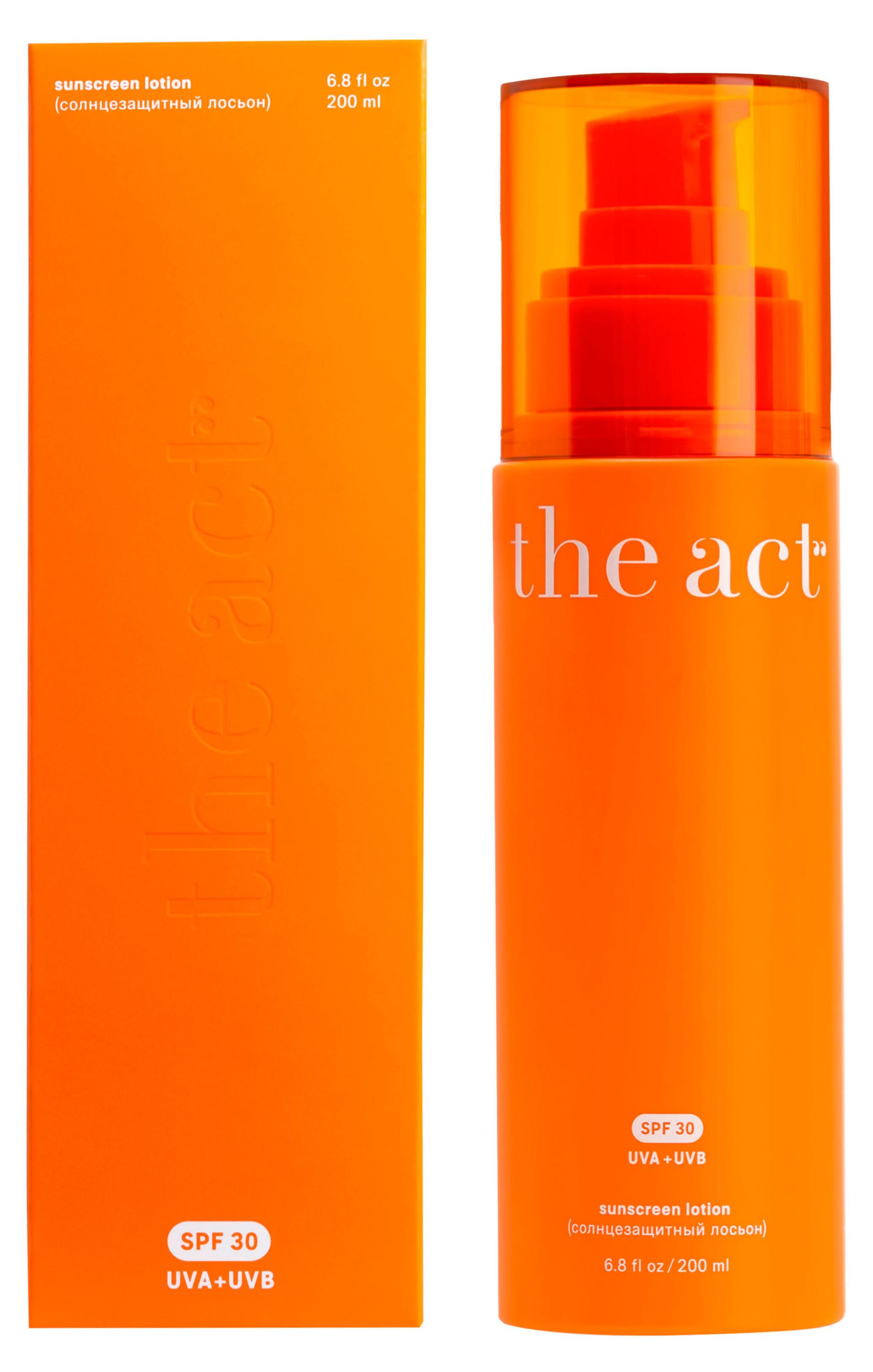 The Act | Лосьон для лица и тела солнцезащитный The Act SPF30, 200 мл