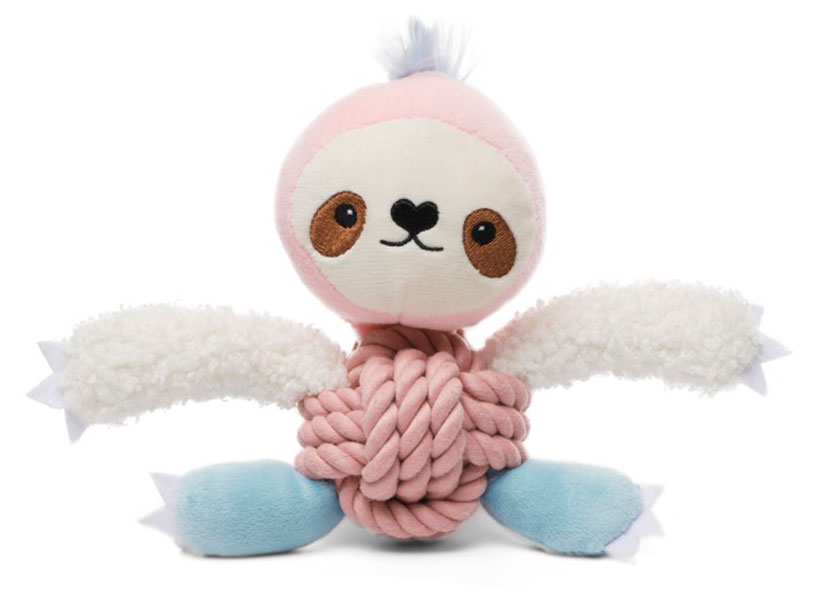 Изображение товара Игрушка для собак GIGWI Ленивец с пищалкой, 18х9х7 см