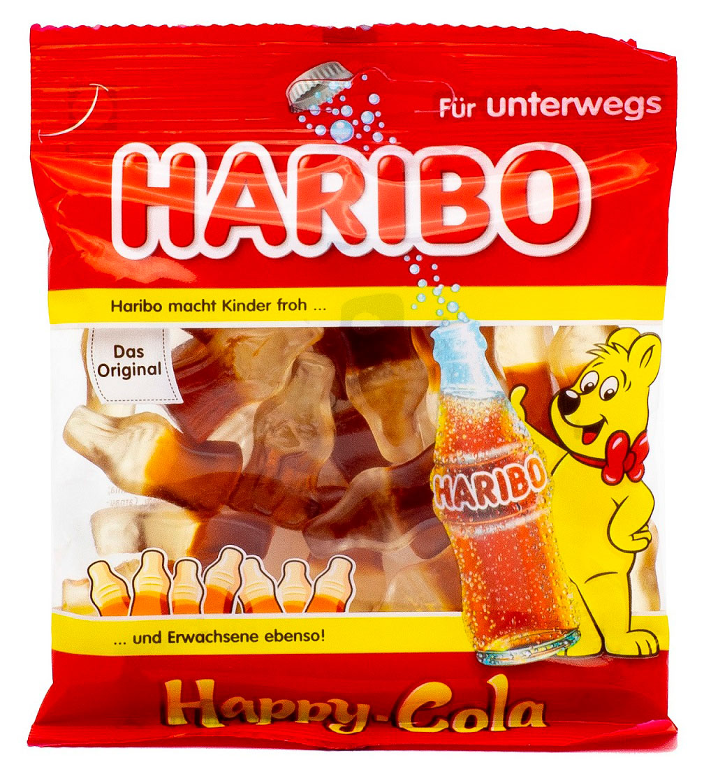 Изображение товара Мармелад жевательный Haribo Happy Cola Германия, 100 г