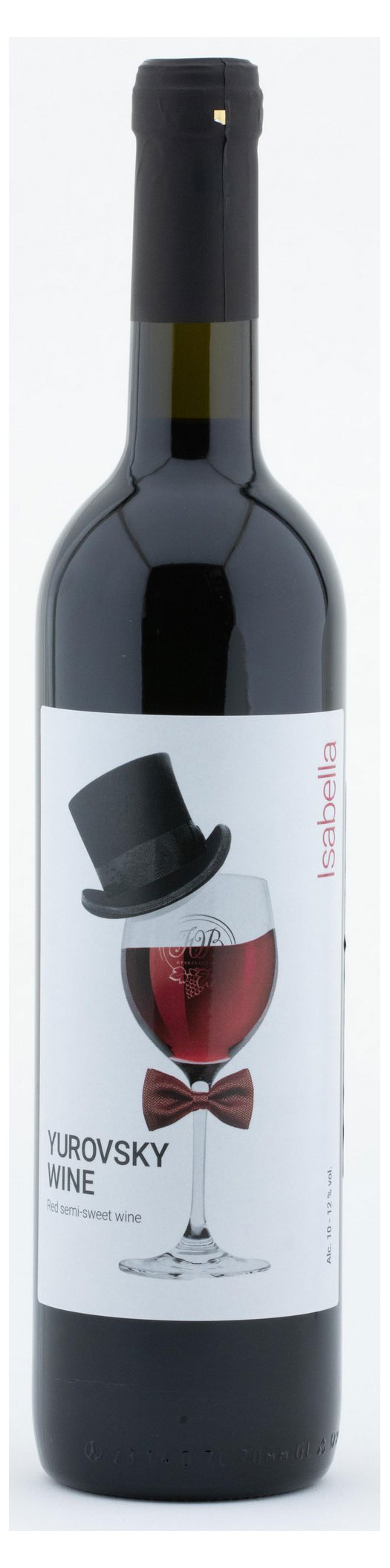 

Вино Винзавод Юровский Лизабелла красное полусладкое Россия, 0,7 л