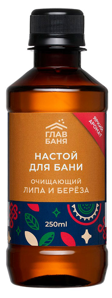 

Настой для бани ГлавБаня очищающий Липа и береза, 250 мл