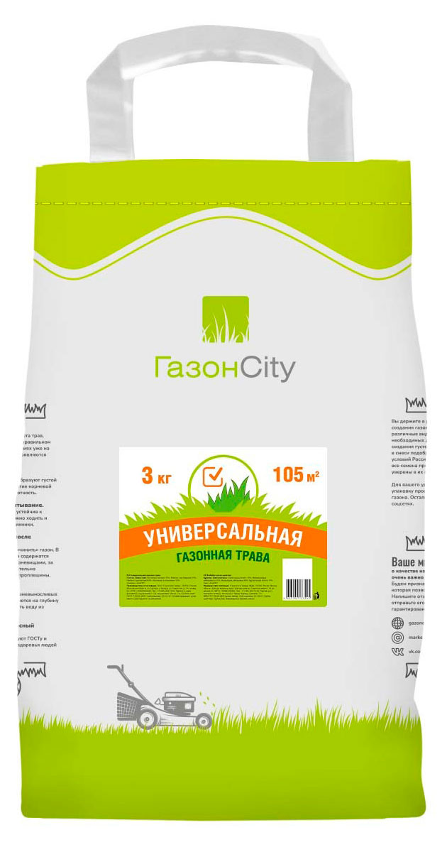 Изображение товара Трава газонная ГазонCity Универсальная, 3 кг