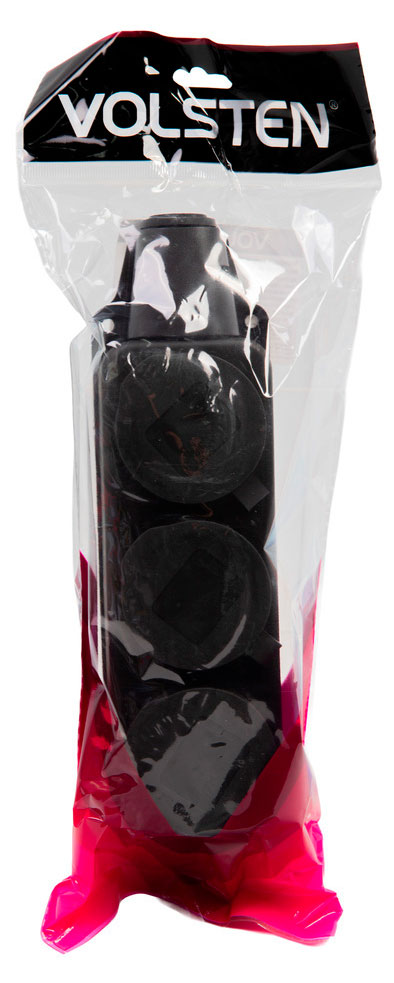 Изображение товара Колодка штепсельная Volsten с крышкой черная