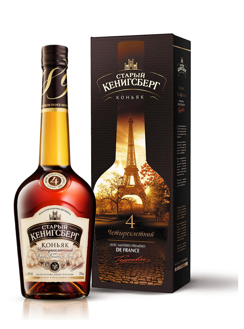 Изображение товара Коньяк «Старый Кенигсберг» четырехлетний в коробке Россия, 0,5 л