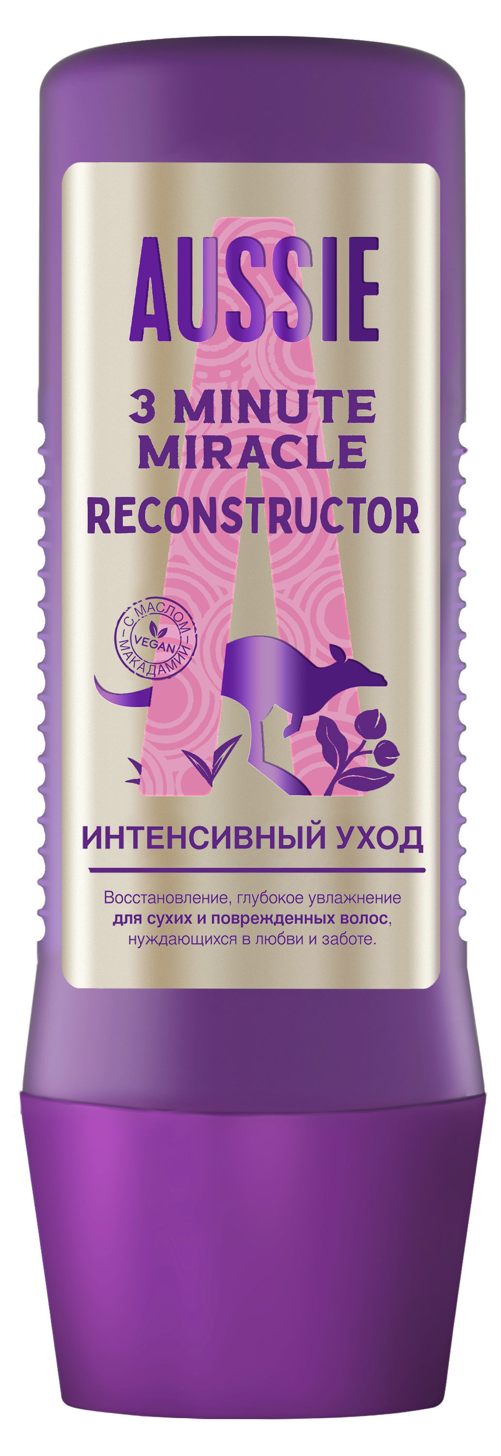 Изображение товара Маска для волос для волос Aussie 3 Minute Miracle с экстрактом мелиссы Франция, 225 мл