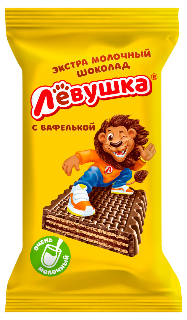 Изображение товара Конфеты Левушка шоколад с вафлями