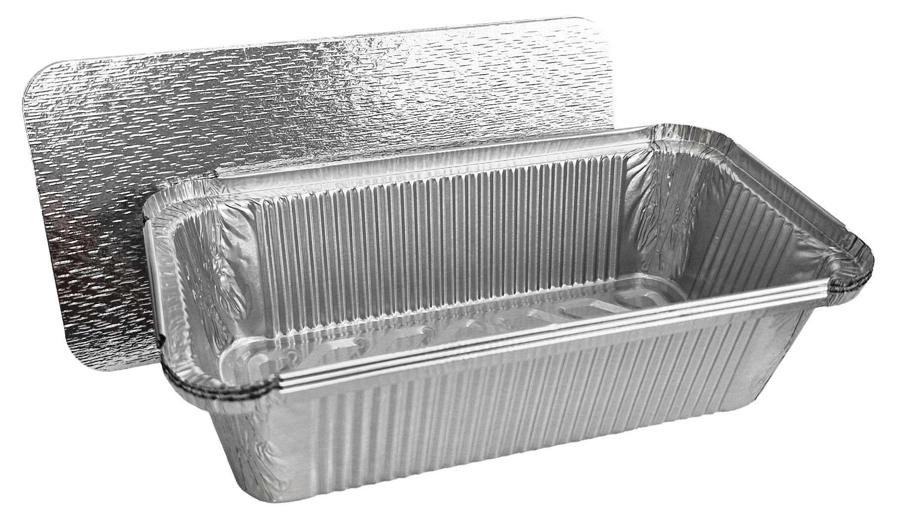 

Формы для запекания алюминиевые одноразовые с крышками 21х11 см, 3 шт
