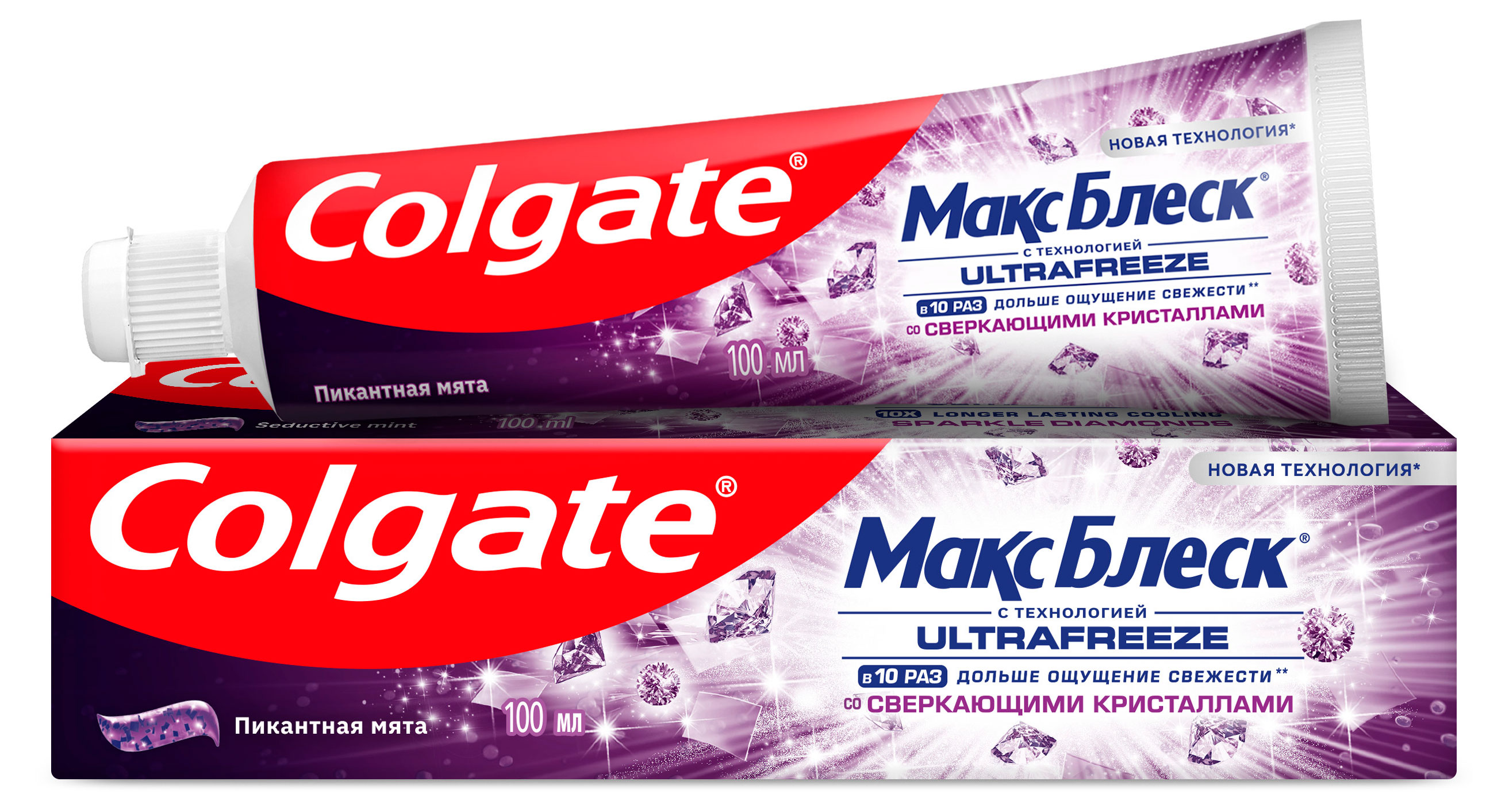 Изображение товара Colgate Макс Блеск Пикантная мята зубная паста 100 мл
