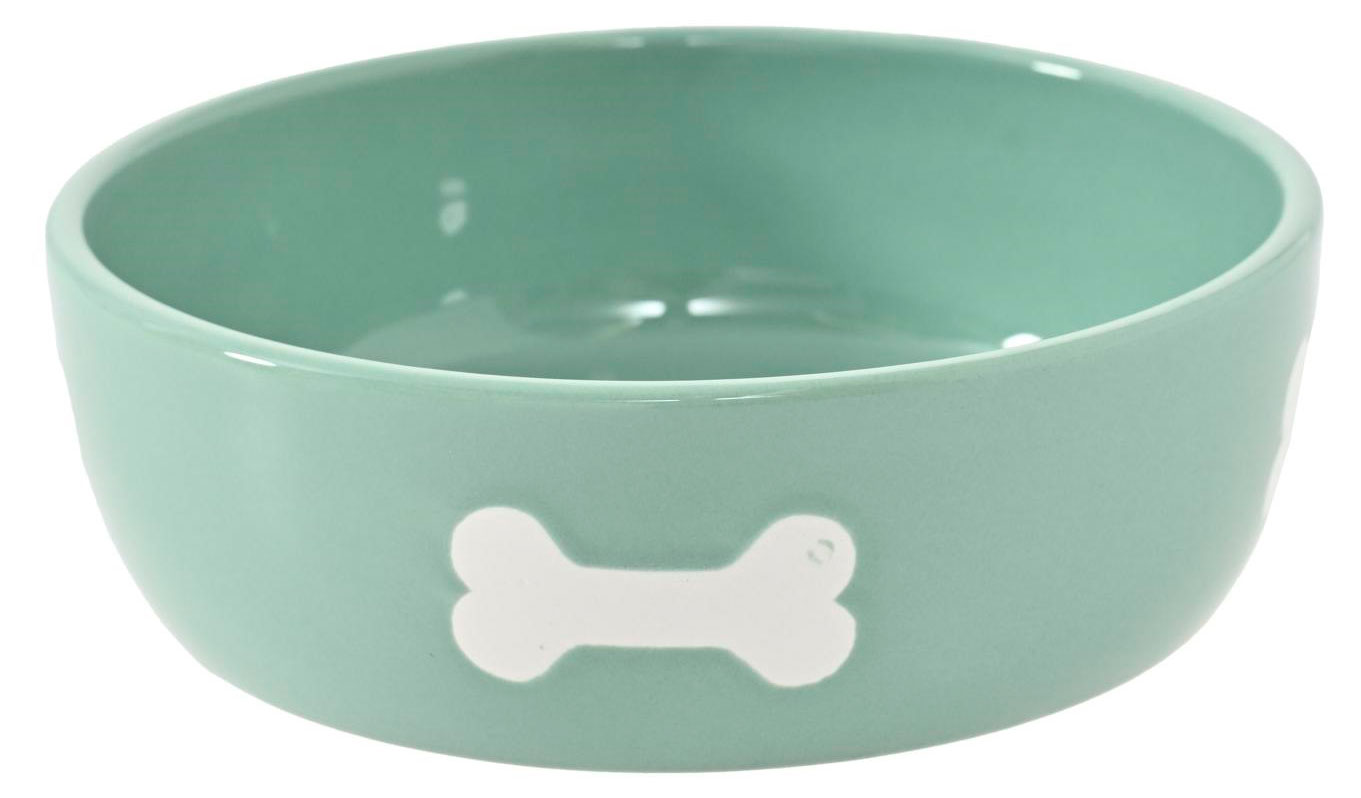 Изображение товара Миска для животных HANGZHOU TIANYUAN PET PRODUCTS Керамическая голубая 17,5×17,5×5,5 см