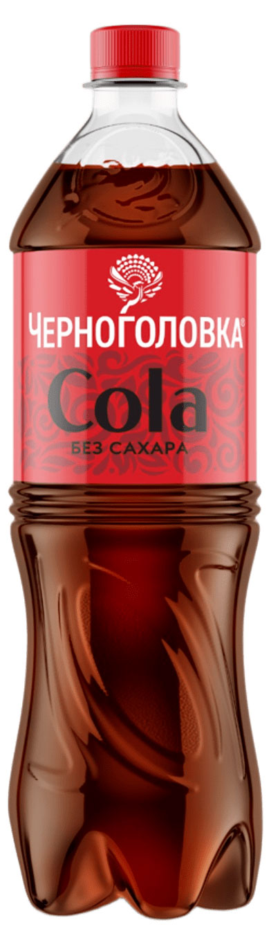 Изображение товара Напиток газированный «Черноголовка» Кола без сахара, 1 л