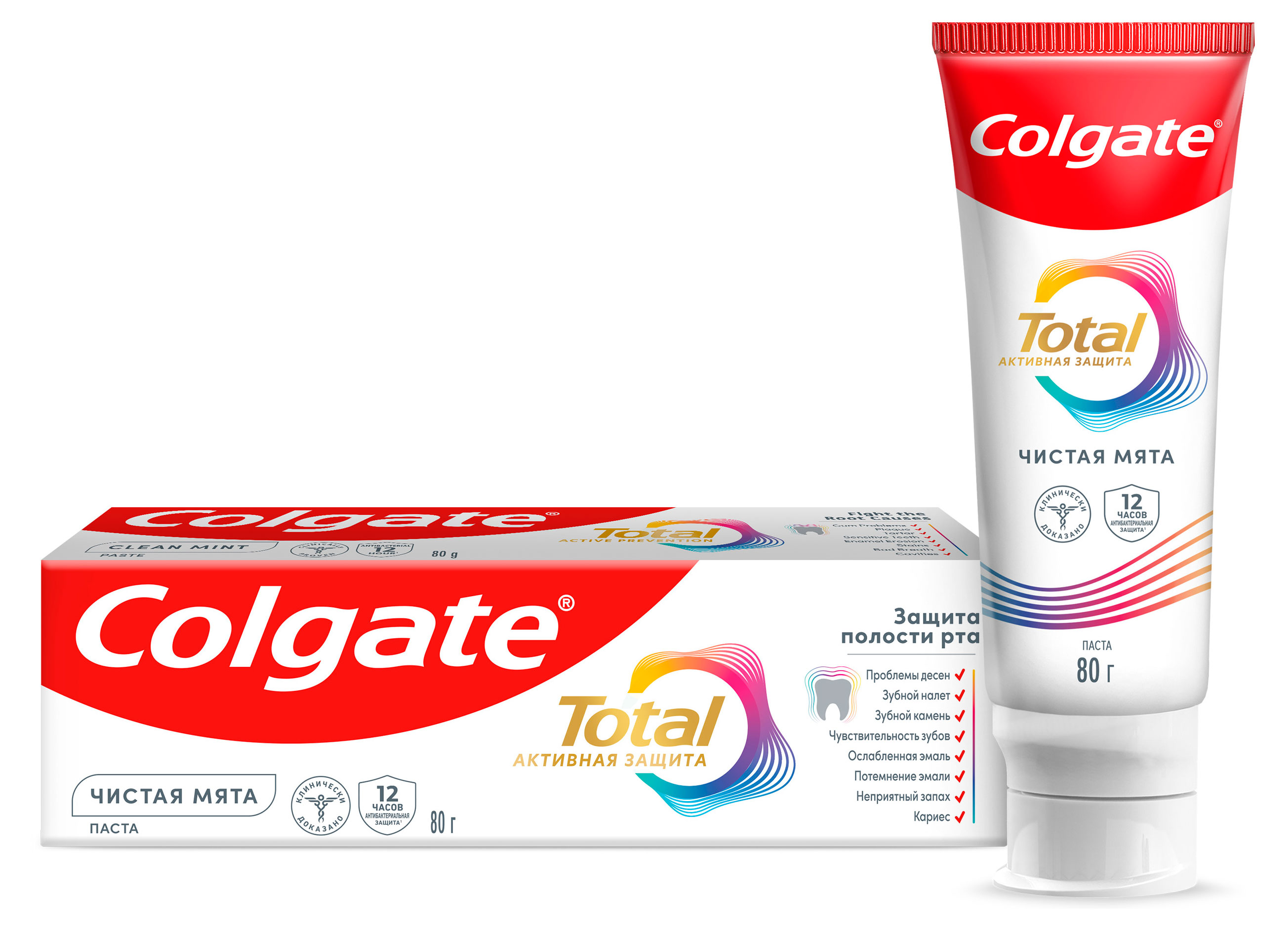 

Зубная паста Colgate Total чистая мята Китай, 80 г