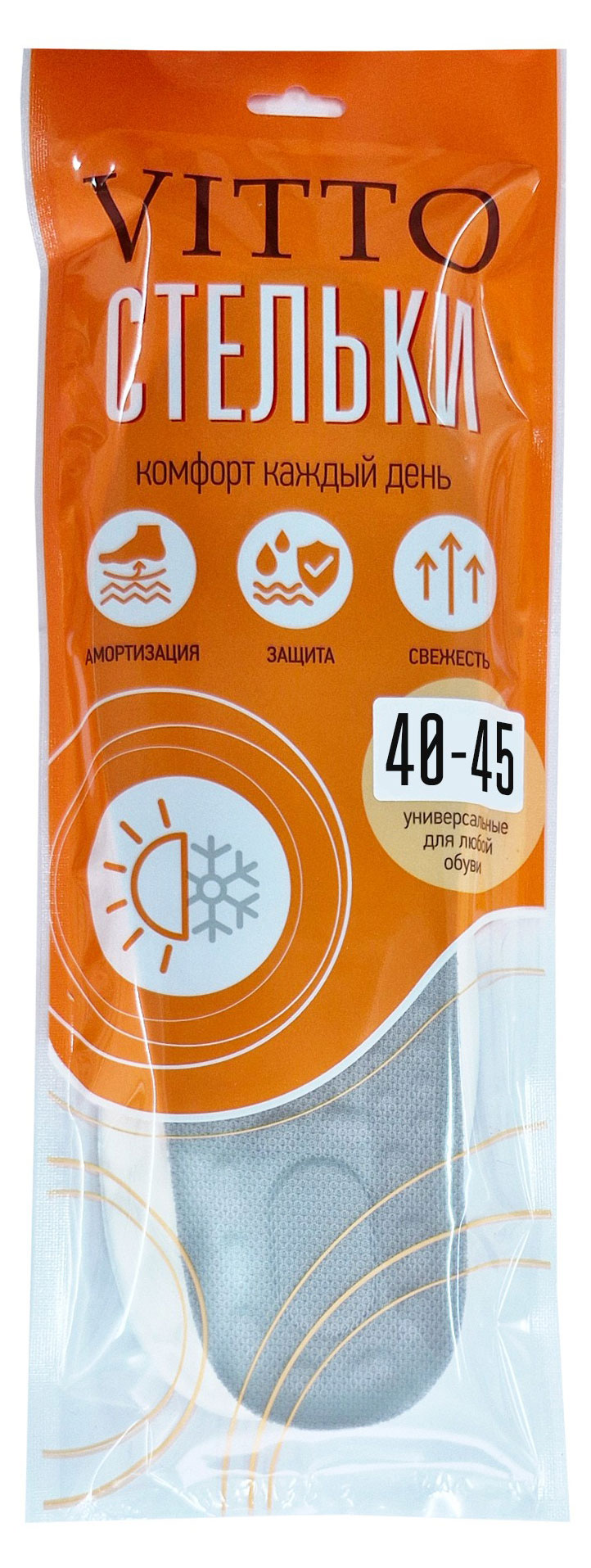 Изображение товара Стельки Vitto амортизирующие 40-45 мм