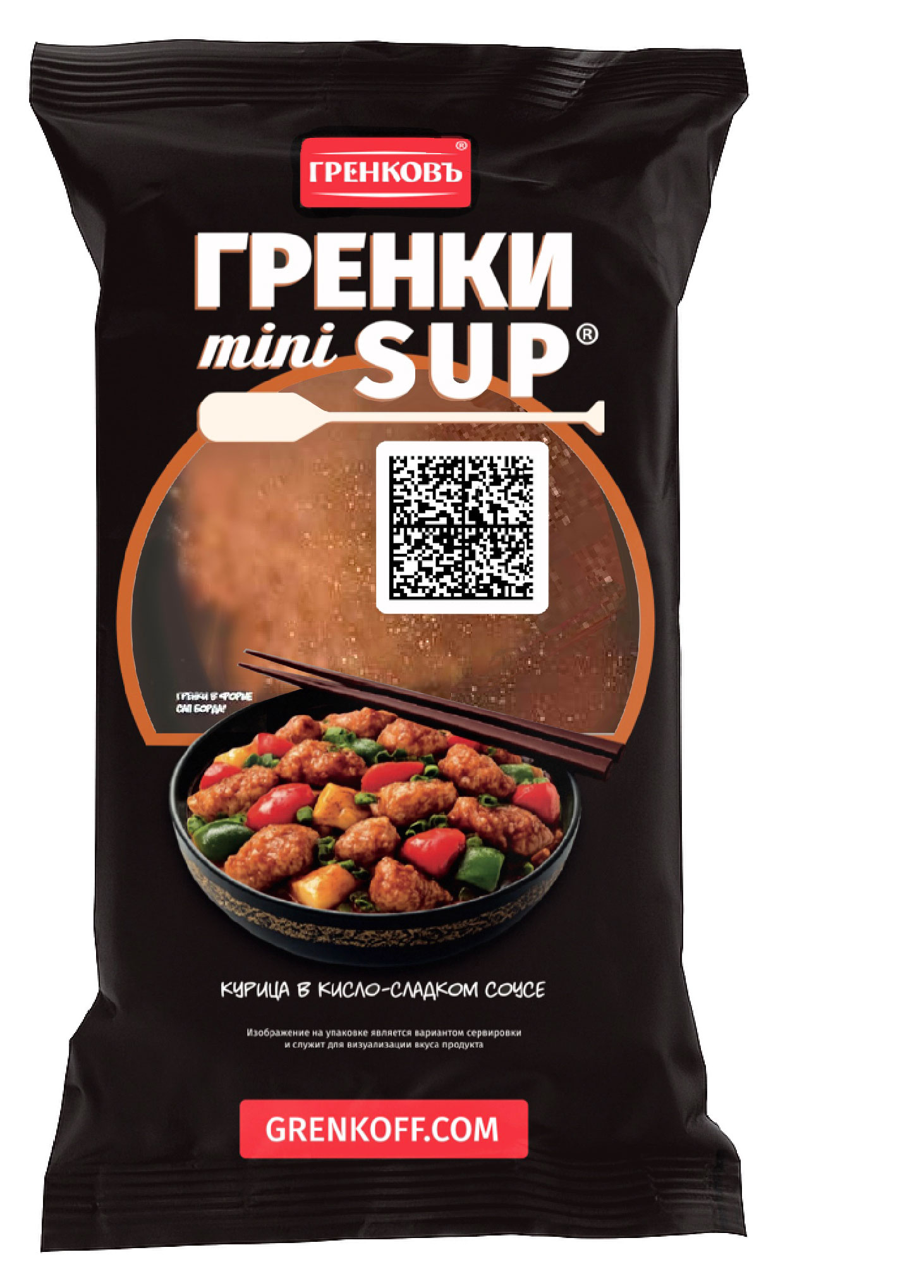 Изображение товара Ржано-пшеничные гренки "Гренковъ" мини-SUP с ароматом курицы, 50 г