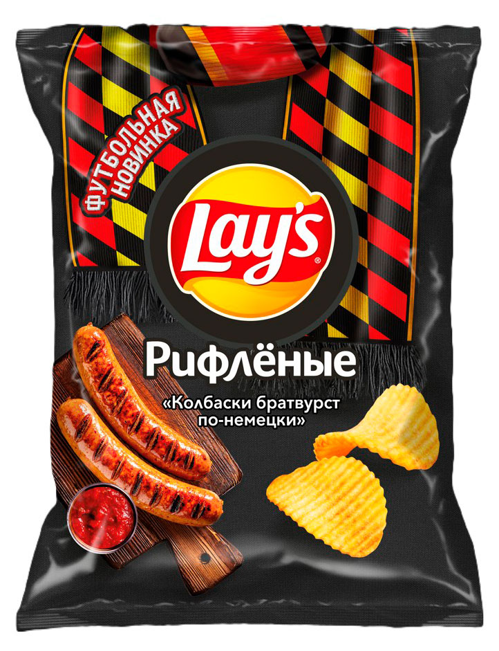 Изображение товара Чипсы картофельные Lay's Колбаски братвурст по-немецки, 105 г