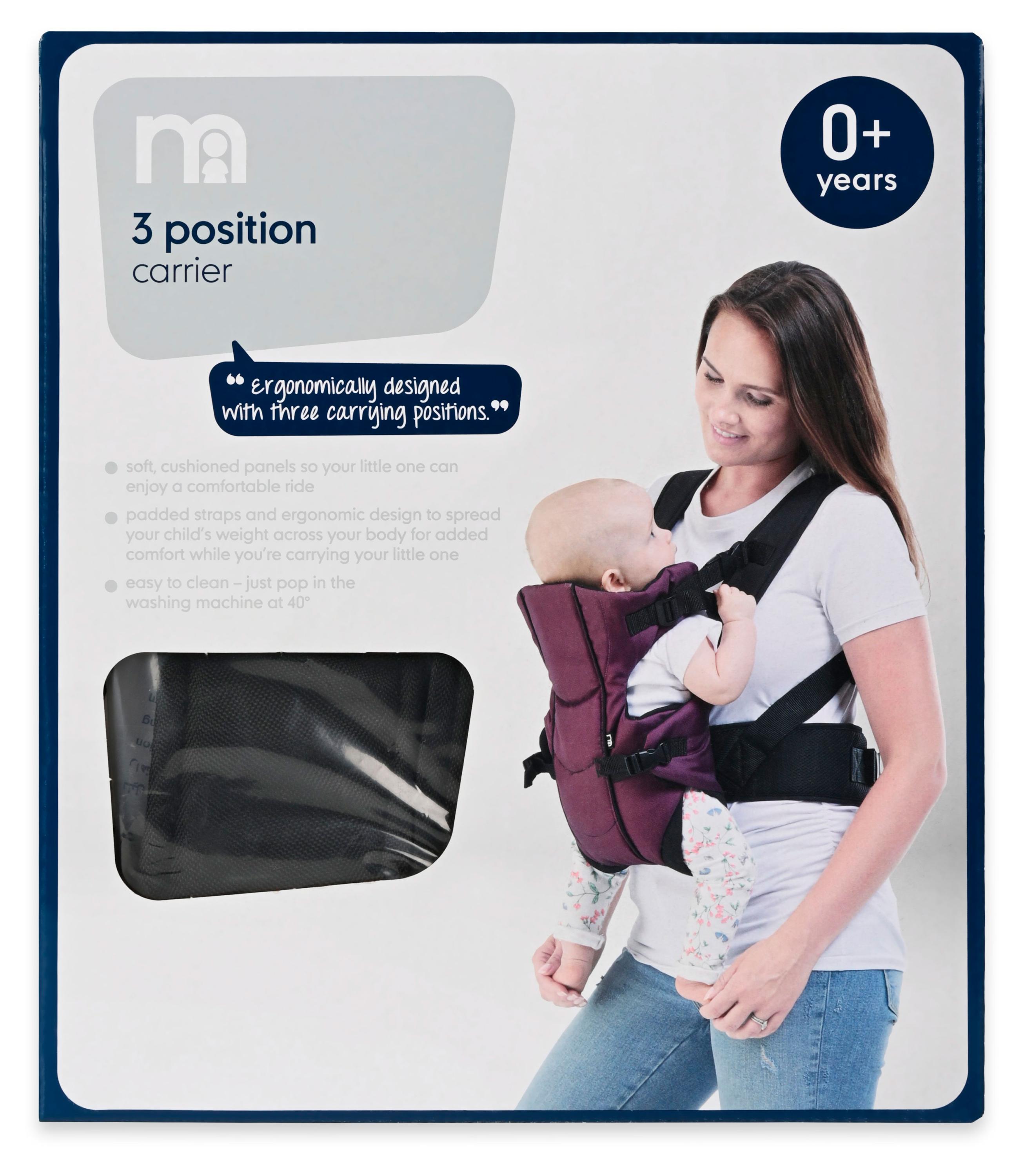 Изображение товара Рюкзак-переноска детский Mothercare 3-х позиционный красный