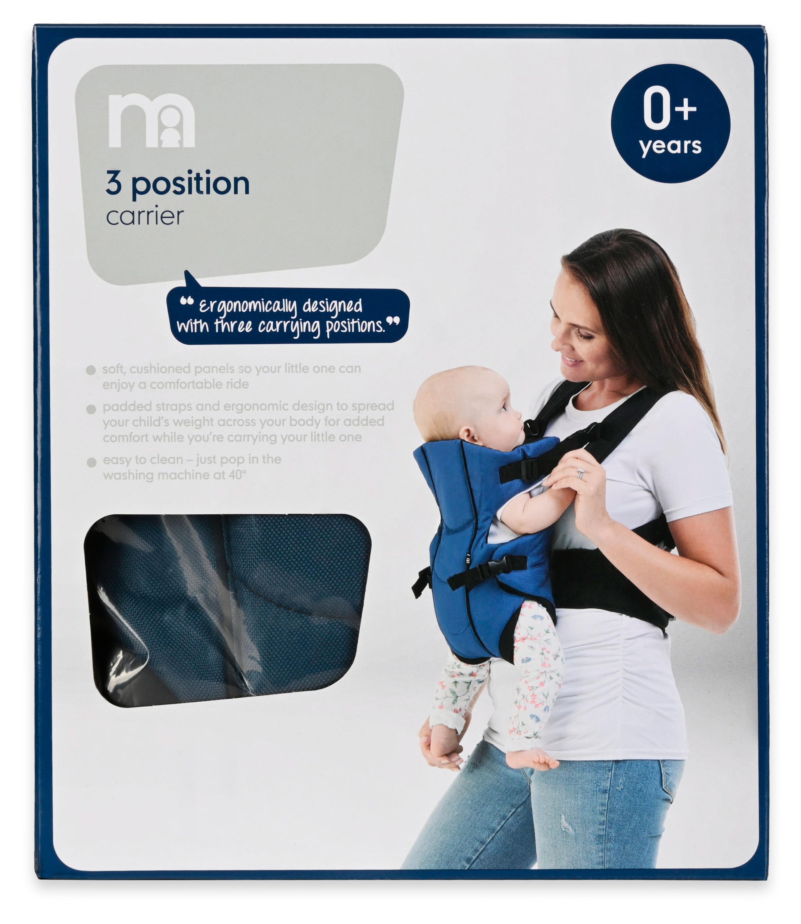 Изображение товара Рюкзак-переноска детский Mothercare 3-х позиционный синий